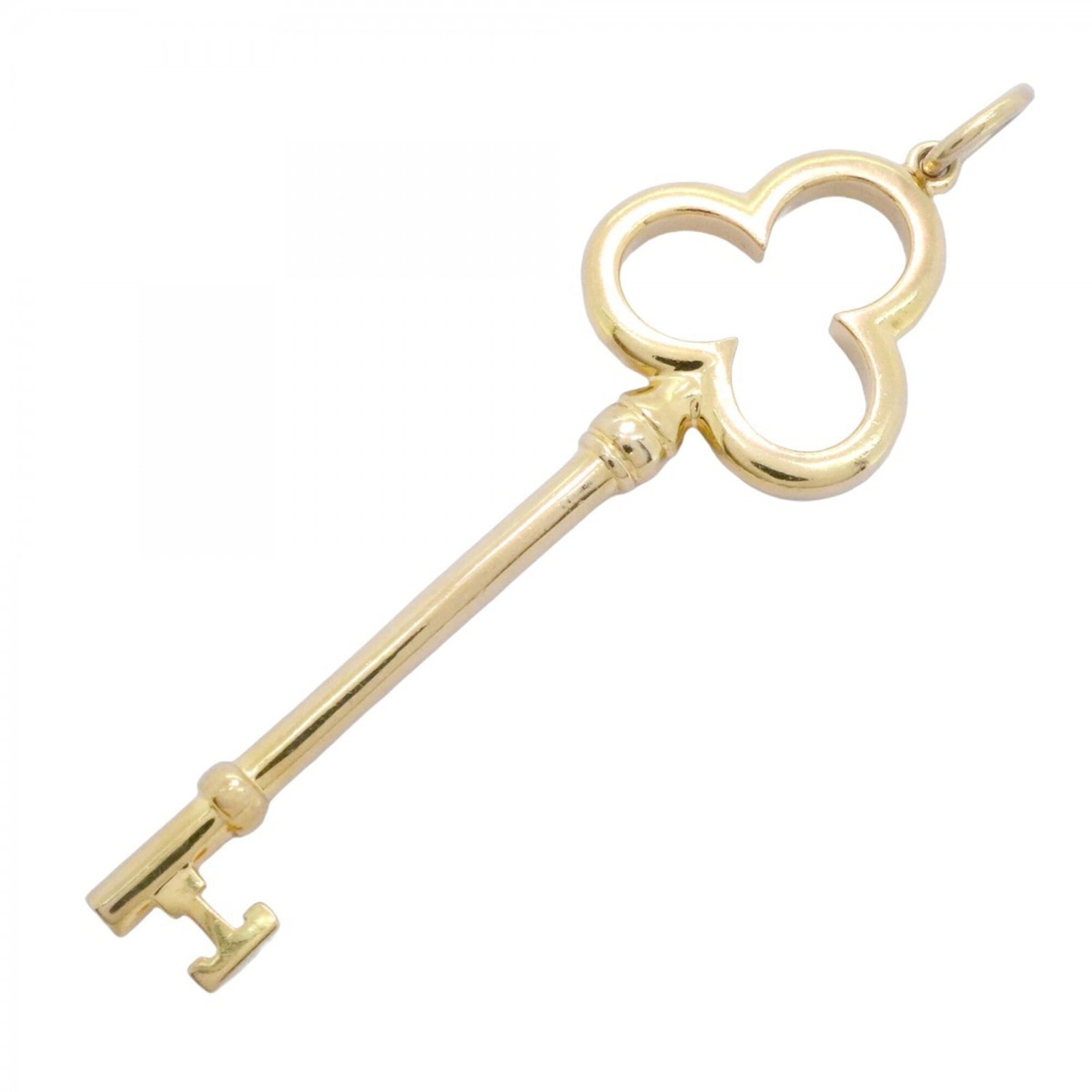 Trayforky pendant top Ladies' in gold yellow 18k Tiffany & Co: Trayforky pendant top Ladies' in gold yellow 18k Tiffany & Co Tiffany & Co's Ladies' gold yellow 18k pendant top features a striking design, measuring 59mm x 18mm. Made from high-quality yellow gold