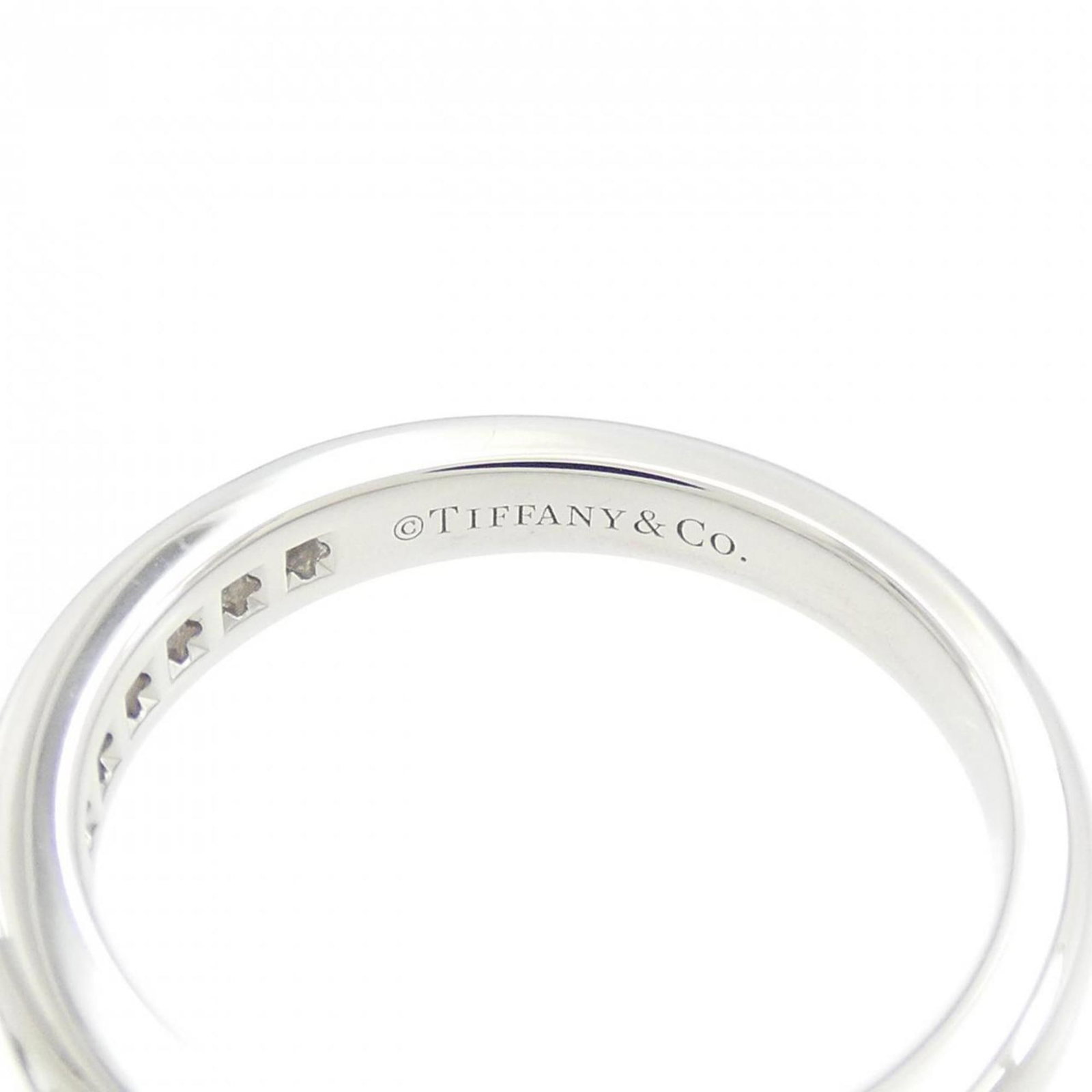 Platinum Ring Band Tiffany - 4