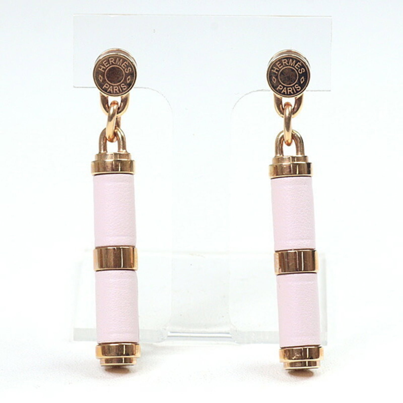 Swift Hermes Leather Earrings - 2