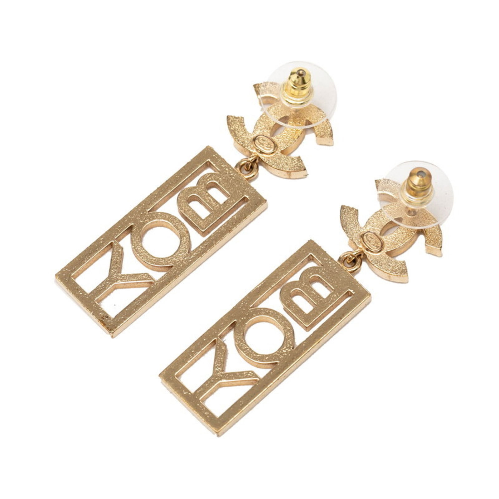 Chanel Stud Earrings Gold Plating - 2