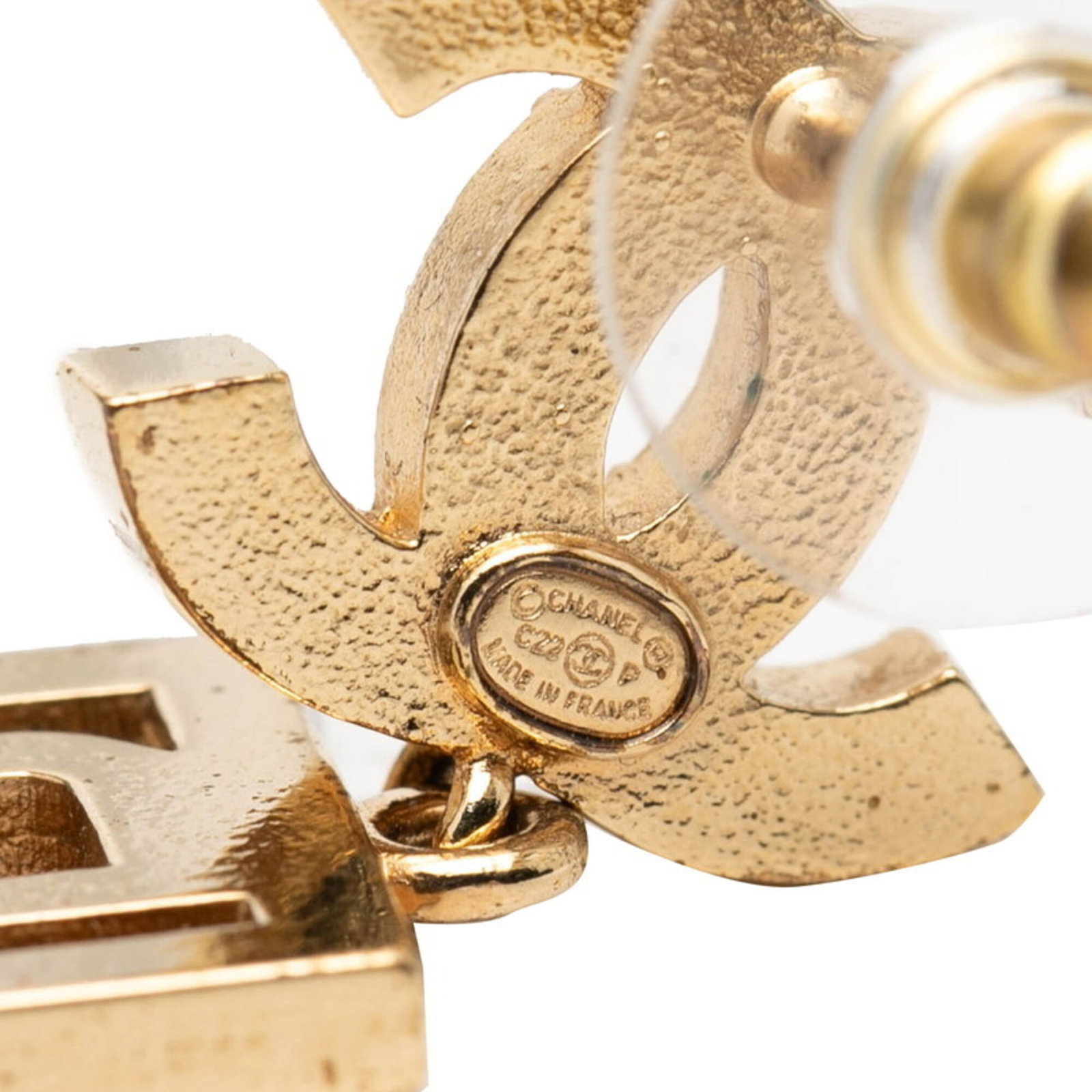 Chanel Stud Earrings Gold Plating - 3