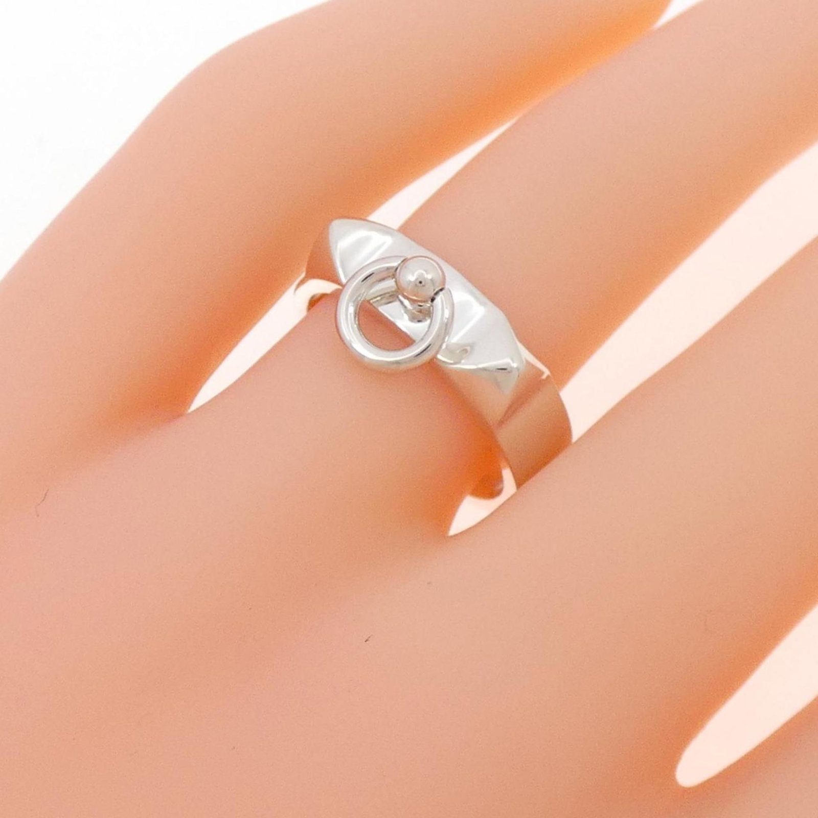 Silver Ring Band Hermes 925 - 5