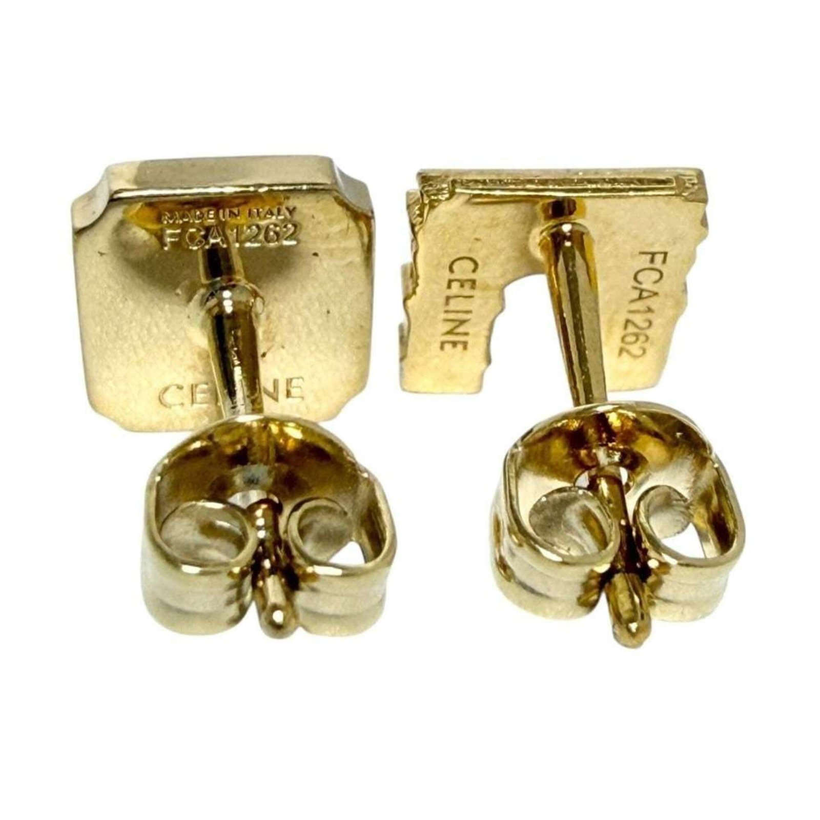 Celine Metal Stud Earrings - 2