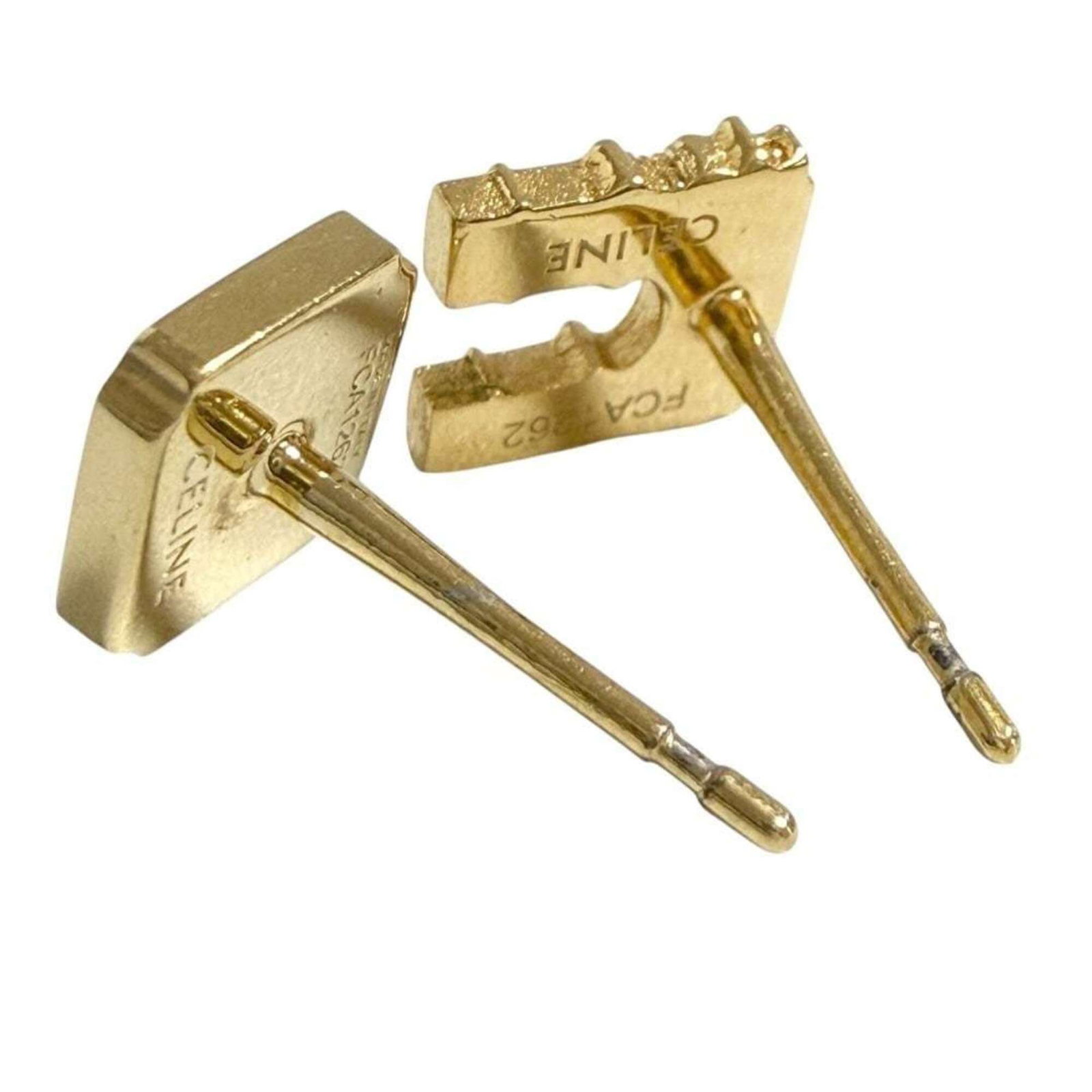 Celine Metal Stud Earrings - 5