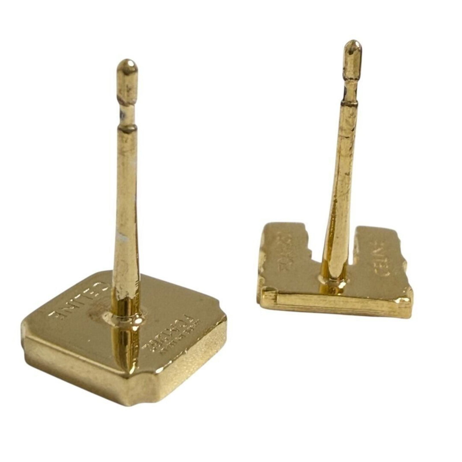 Celine Metal Stud Earrings - 6