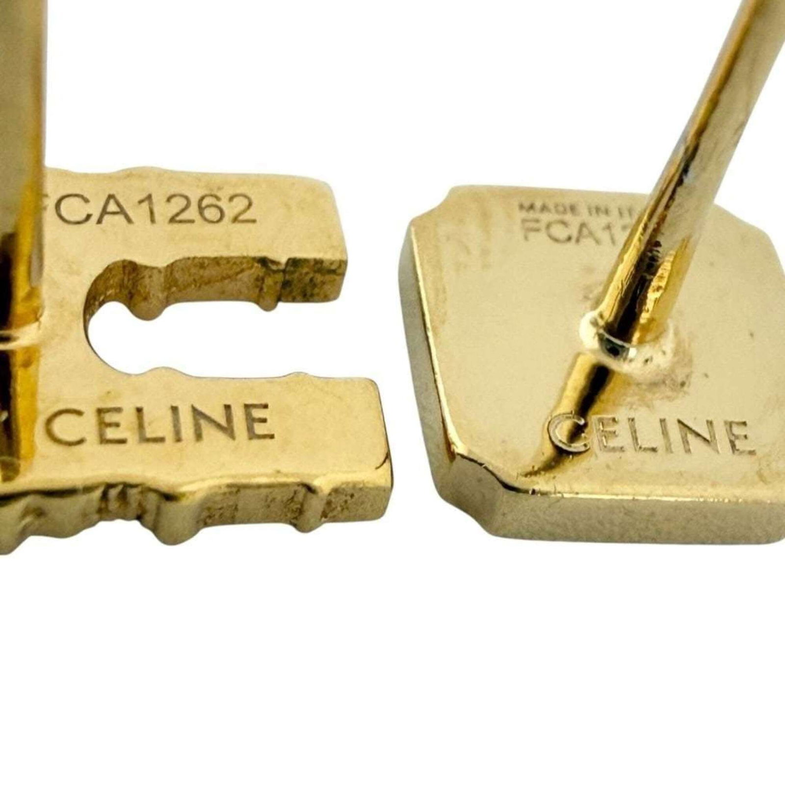 Celine Metal Stud Earrings - 7