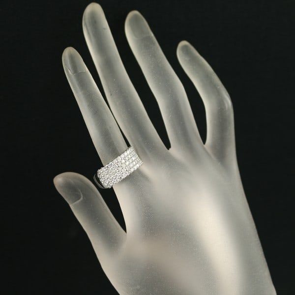 Diamond ring paved 2.00ct platinum - 4