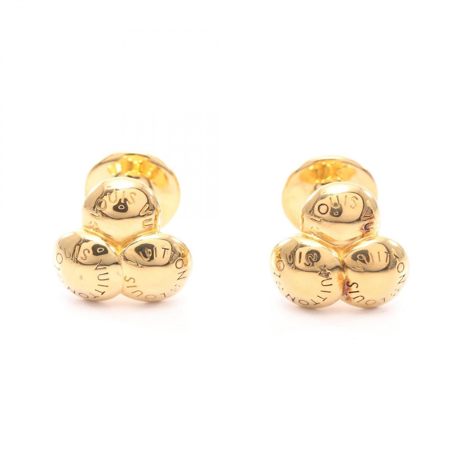 Louis Vuitton cufflinks gold plating: Louis Vuitton cufflinks gold plating Gold plating cufflinks from Louis Vuitton, bearing the brand's signature style with sleek gold details. Made from high-quality materials, these cufflinks measure 1