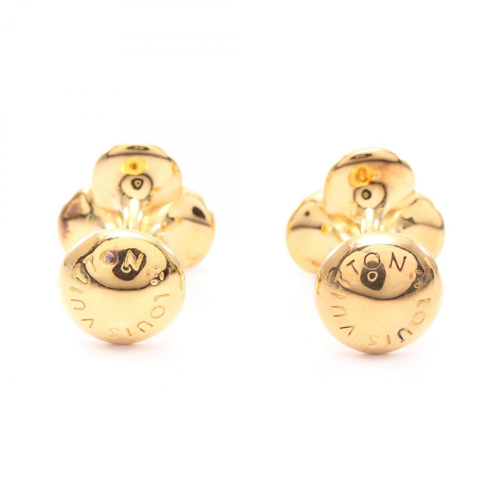 Louis Vuitton cufflinks gold plating - 2