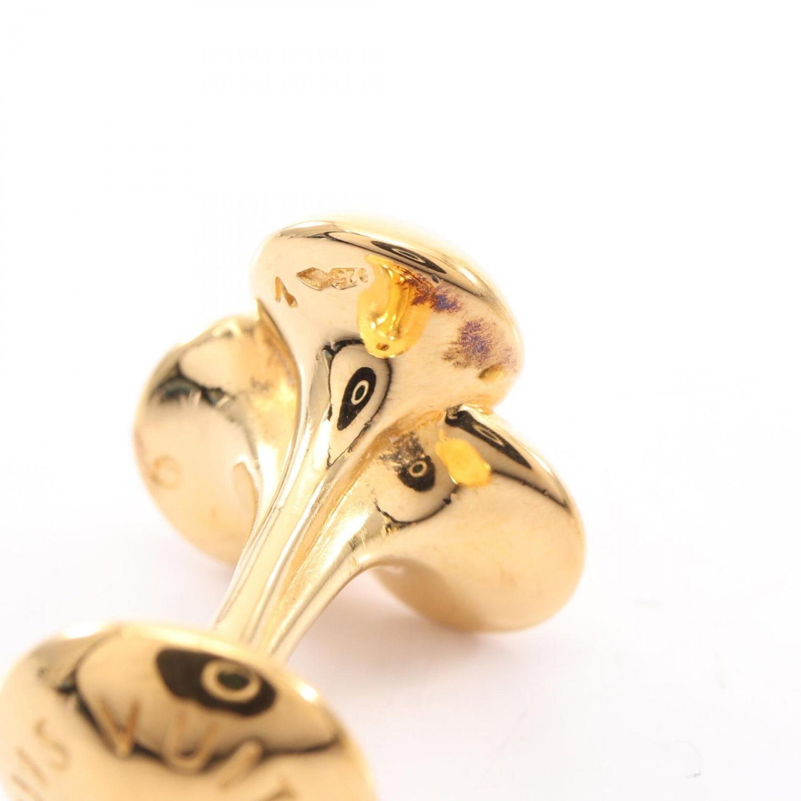 Louis Vuitton cufflinks gold plating - 4