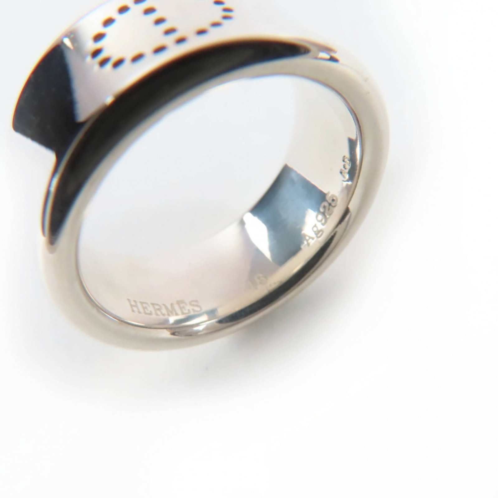 Silver Ring Band Hermes 925 - 6