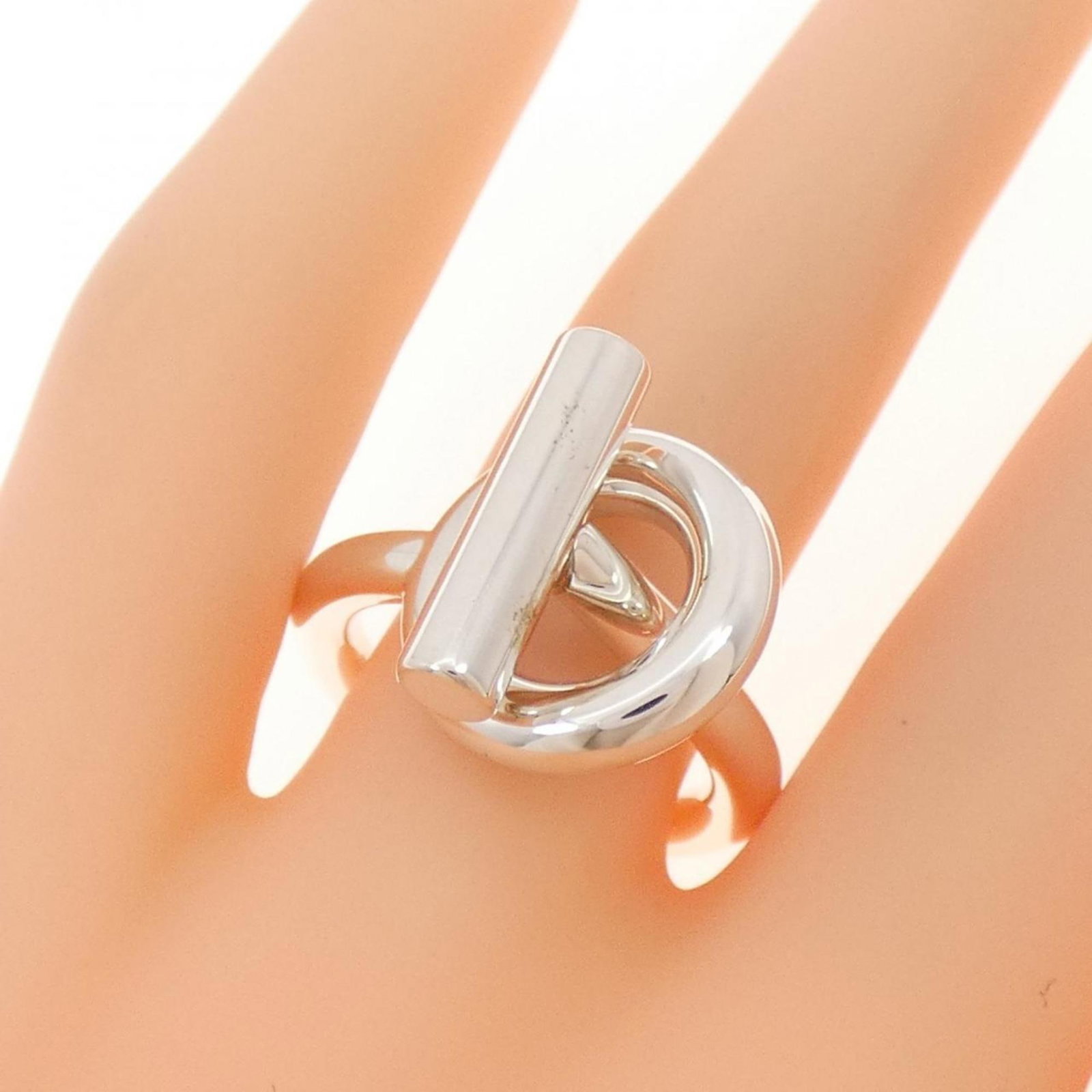 Silver Ring Band Hermes 925 - 5
