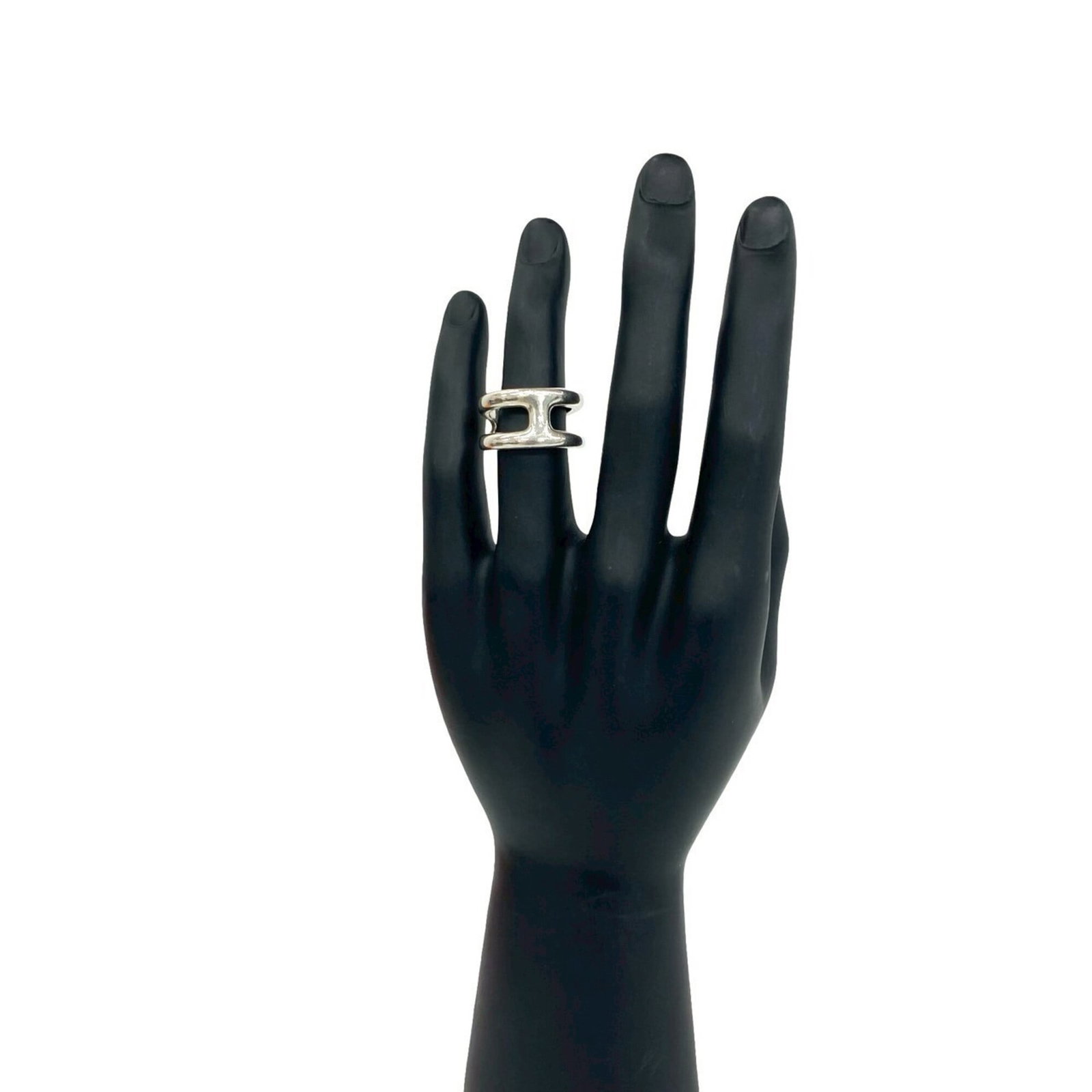 Silver Ring Band Hermes 925 - 2