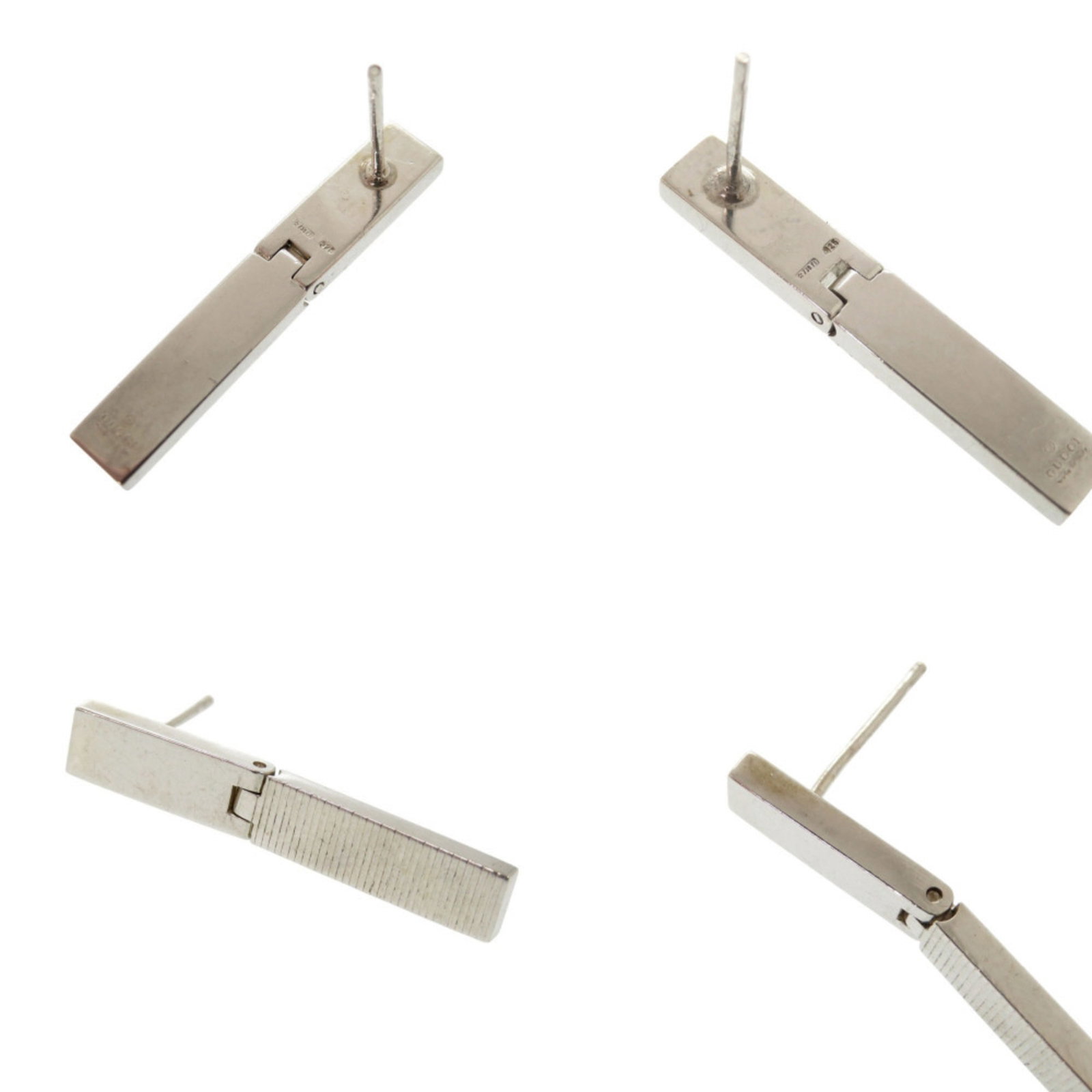 Stud Earrings Silver Gucci 925 - 8