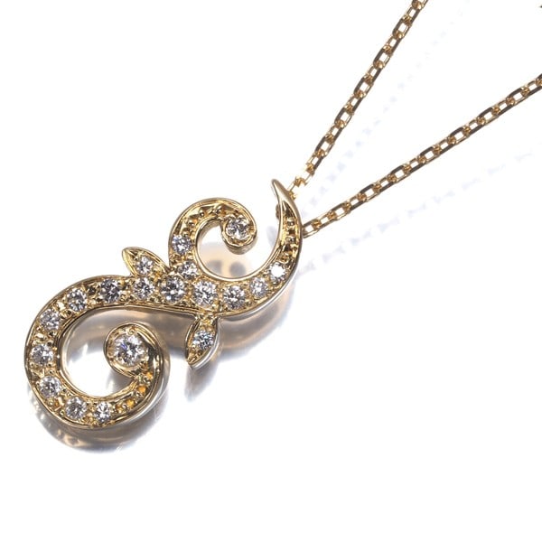 Vendome Necklace Diamond 0.14Ct 18K 750 Yellow Gold: Vendome Necklace Diamond 0.14Ct 18K 750 Yellow Gold 18k yellow gold pendant showcases a natural diamond, totaling 0.14ct, set in a beautiful necklace design. The delicate chain length of 37-40cm and