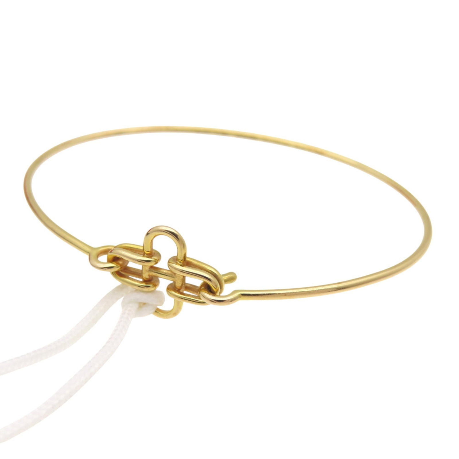 Hermes Bangle Yellow Gold (18K): Hermes Bangle Yellow Gold (18K) Yellow gold (18K) bangle from Hermes, measuring 15.5cm in length, crafted from high-quality yellow gold for a luxurious look and feel. This elegant bangle features the