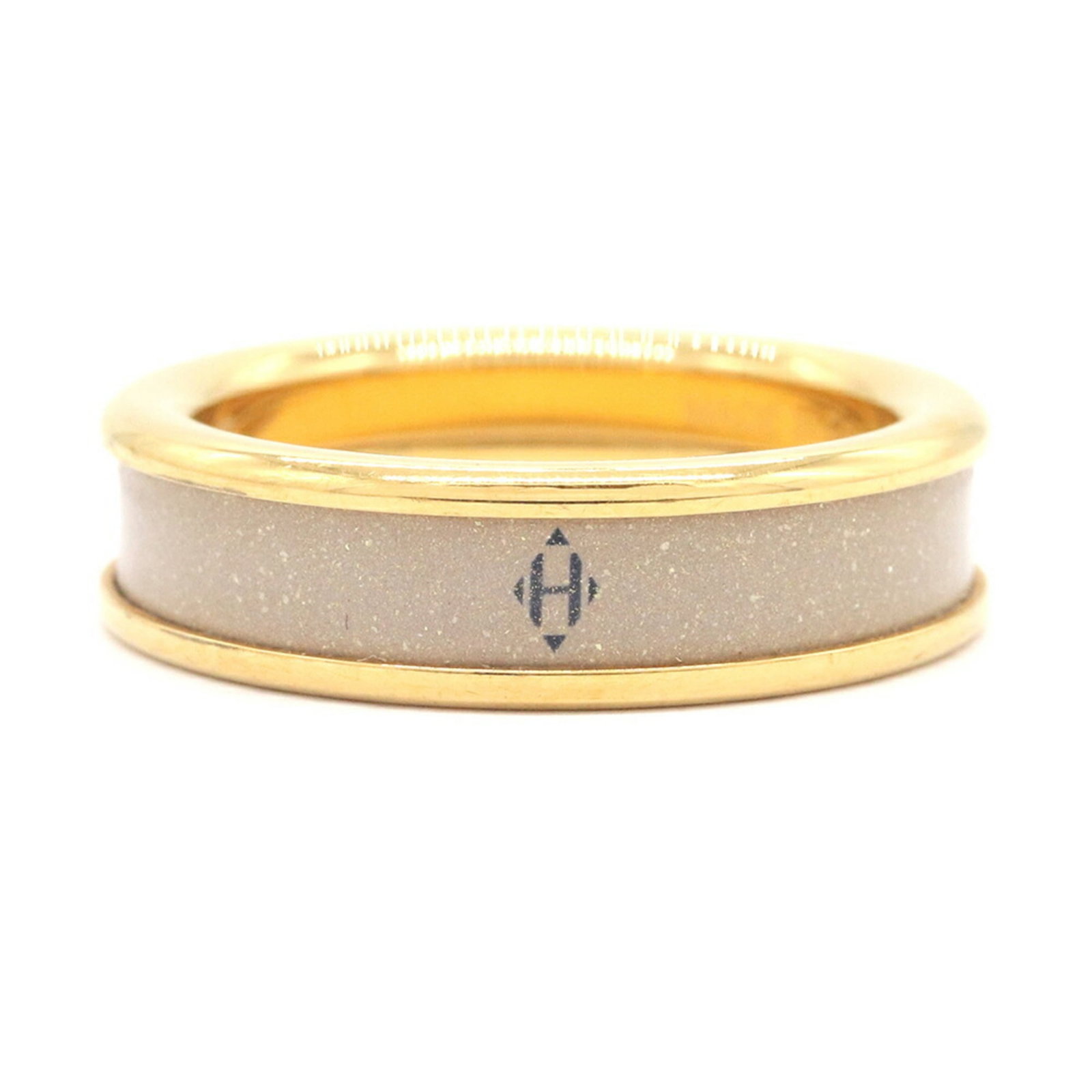 Hermes Glitter Ring H405316 Marron Glac Dor Metal Enamel Size 55 Diamant Women'S: Hermes Glitter Ring H405316 Marron Glac Dor Metal Enamel Size 55 Diamant Women'S Hermes Glitter Ring H405316 features a striking maroon glac dor metal enamel design. This women's ring boasts a size 7