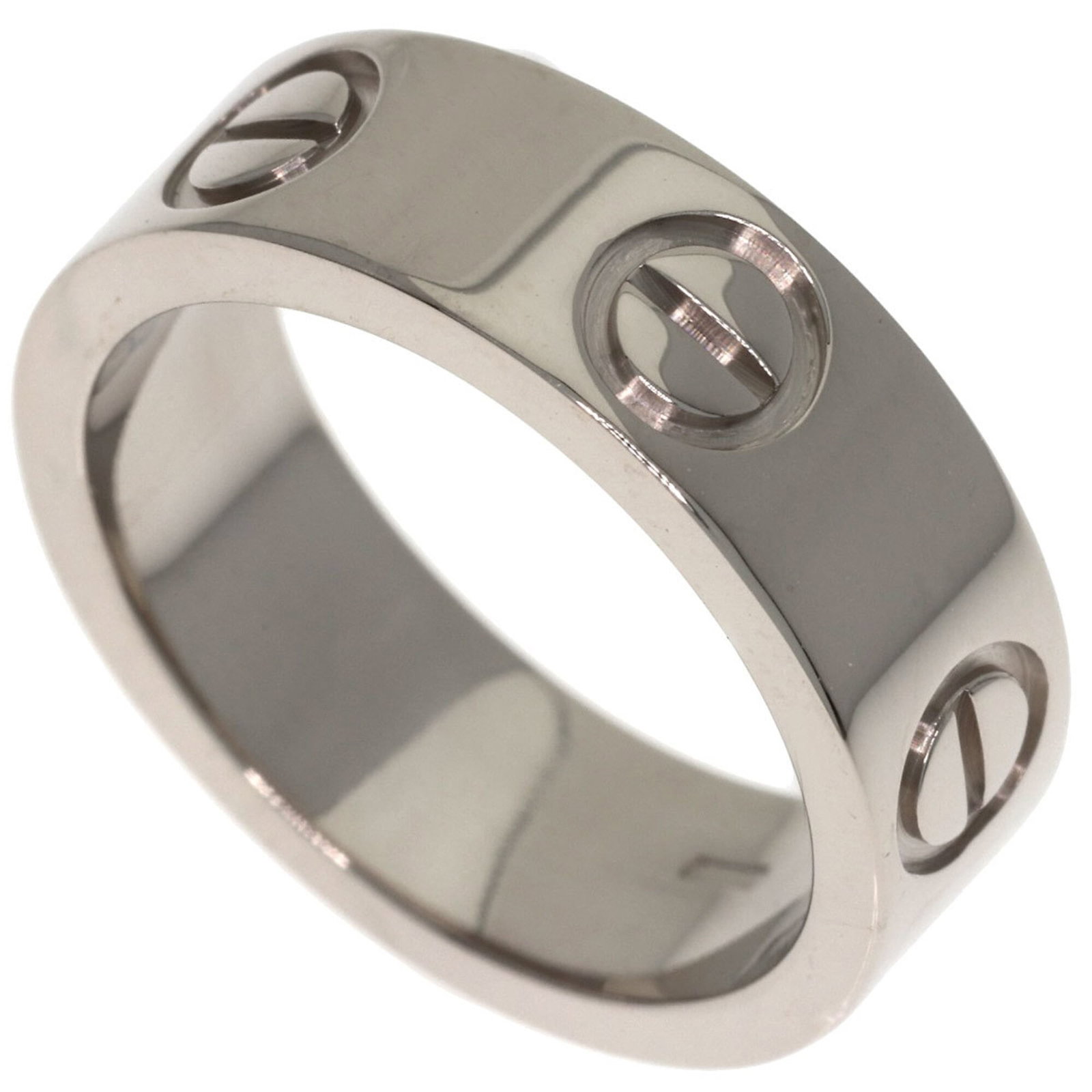 Ring from Cartier: Ring from Cartier 18K white gold band ring from Cartier, featuring a classic design with a width of 5.5mm and a US size of 4. This elegant piece weighs 7.3g and boasts a timeless look that suits a