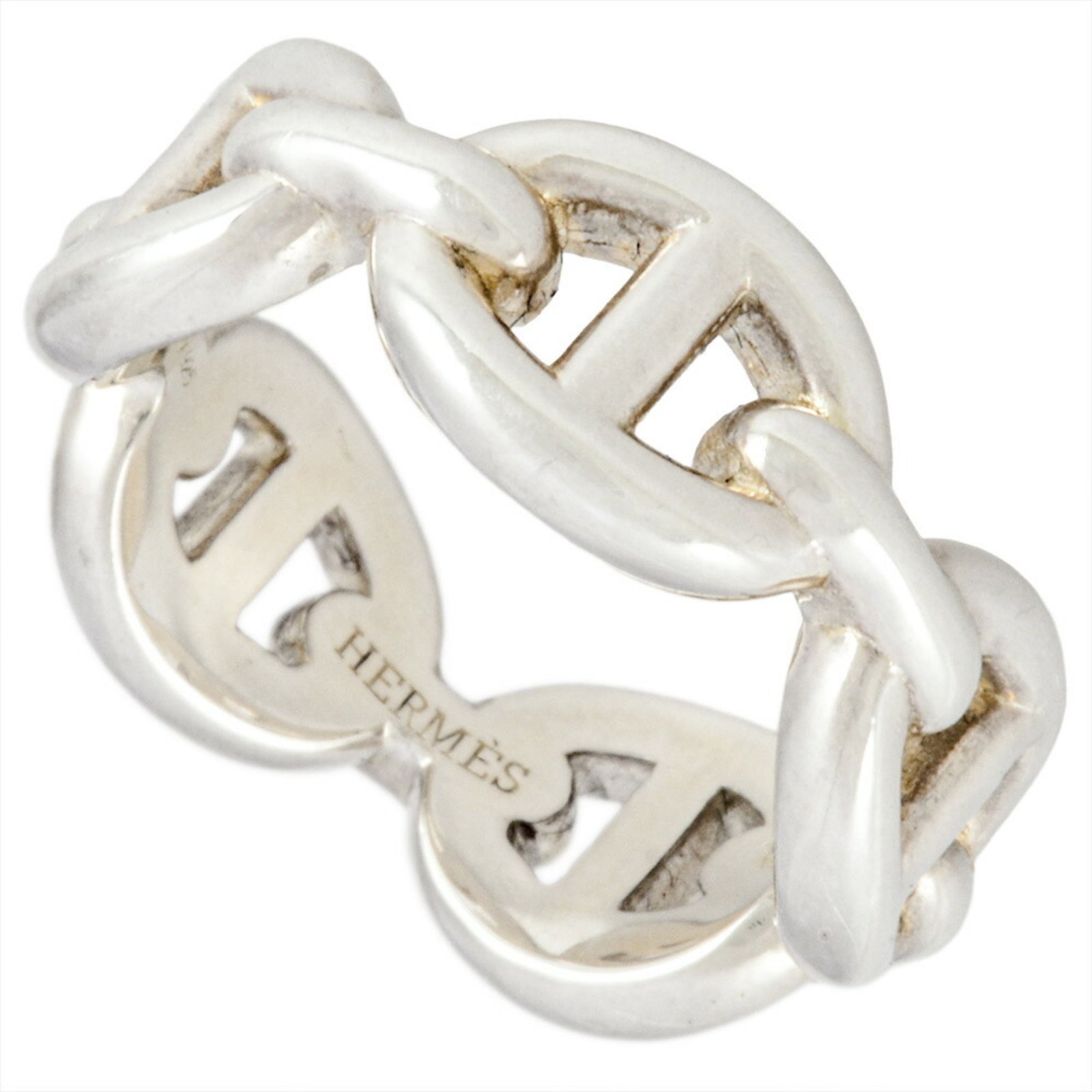 Silver Ring Band Hermes 925 - 2