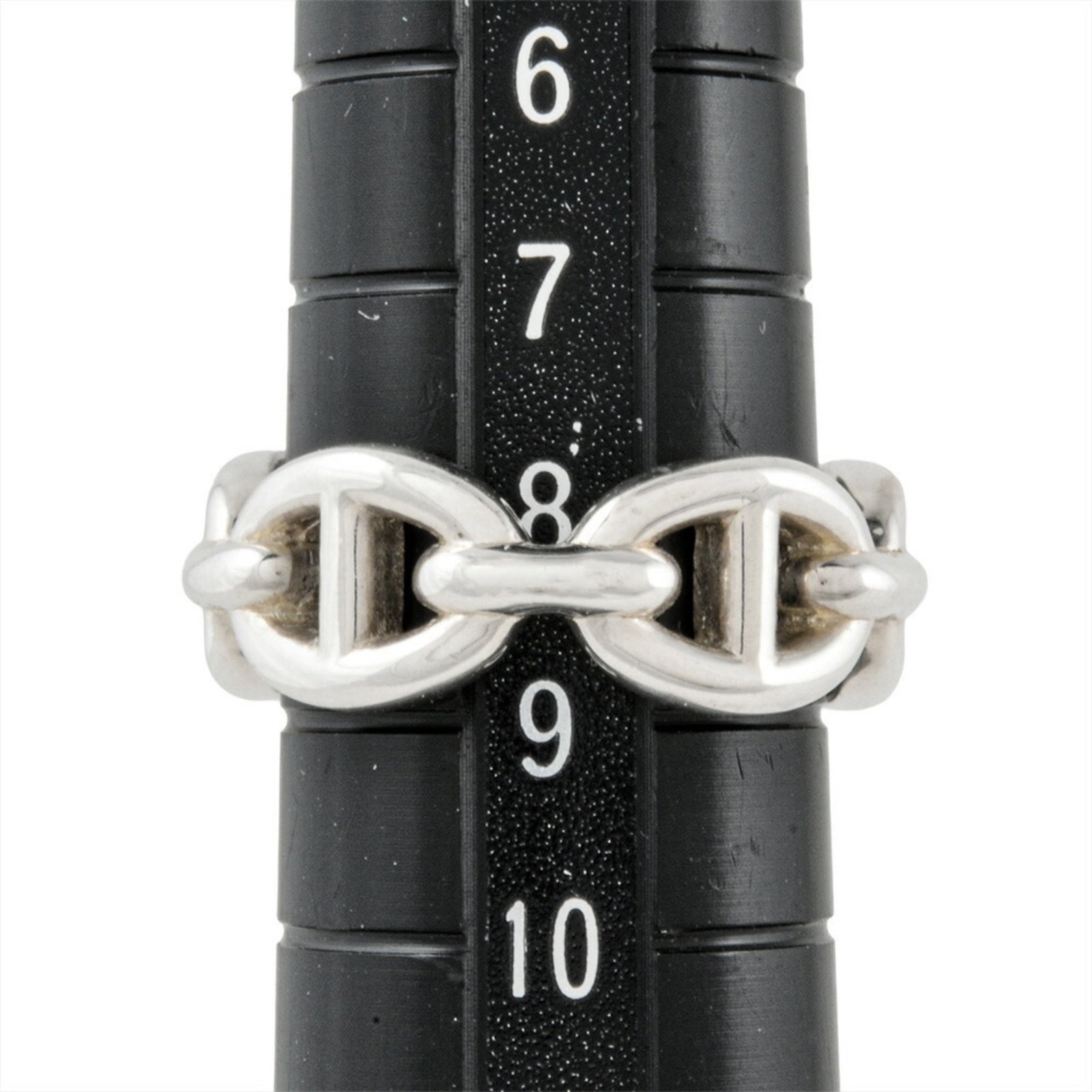 Silver Ring Band Hermes 925 - 8