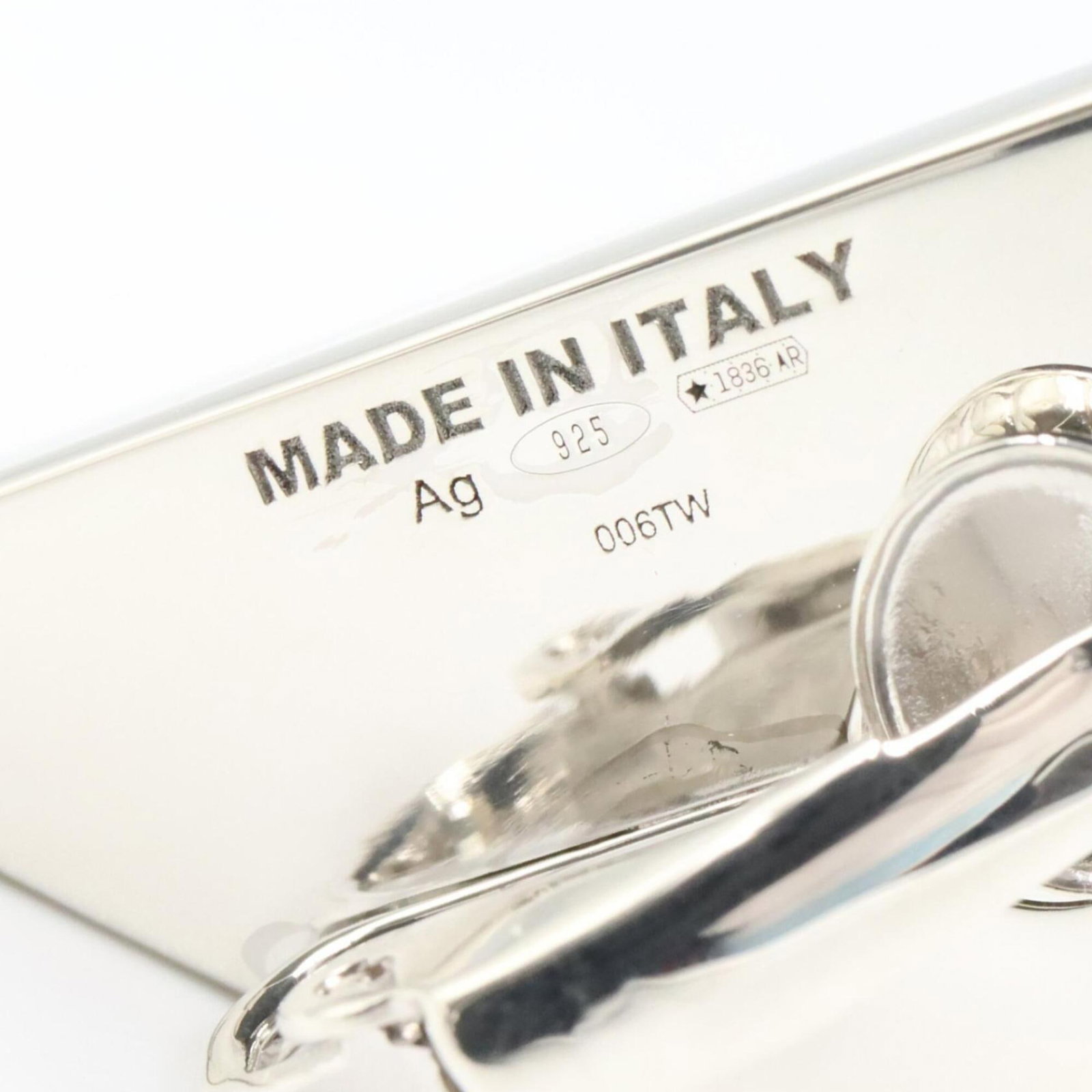 Clip Prada Earrings Silver - 4