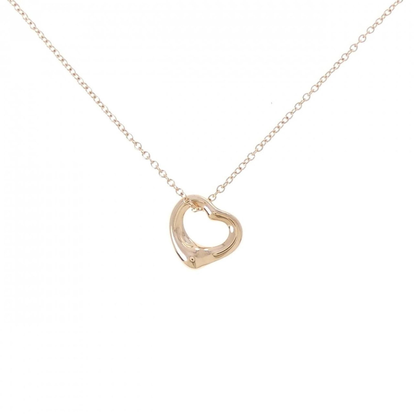Heart Necklace by Tiffany: Heart Necklace by Tiffany Pink gold (18K) pendant necklace featuring a heart design, crafted from high-quality materials and available in a 41 cm / 16.14'' adjustable neck circumference. The pendant