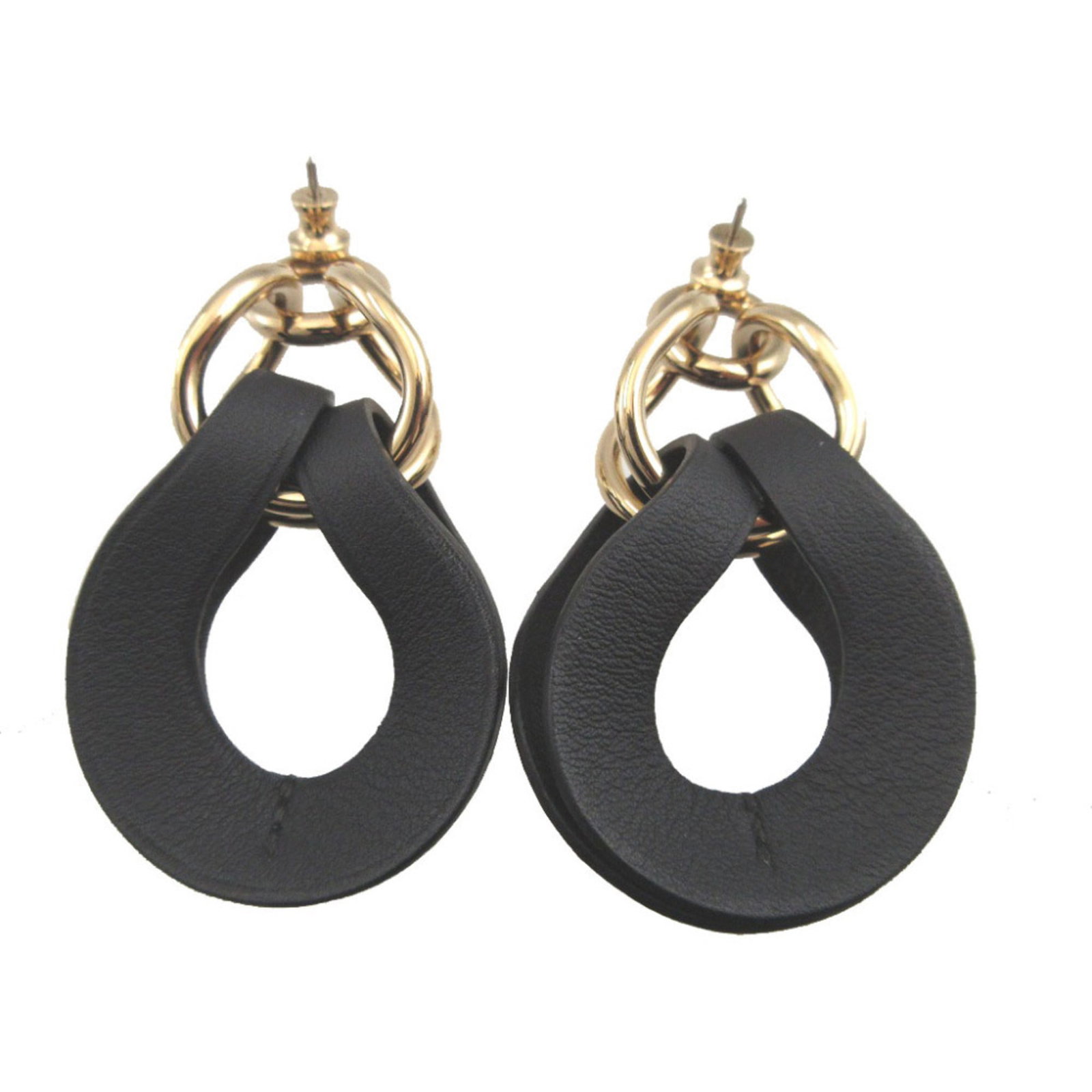 Hermes Leather Drop Earrings - 3