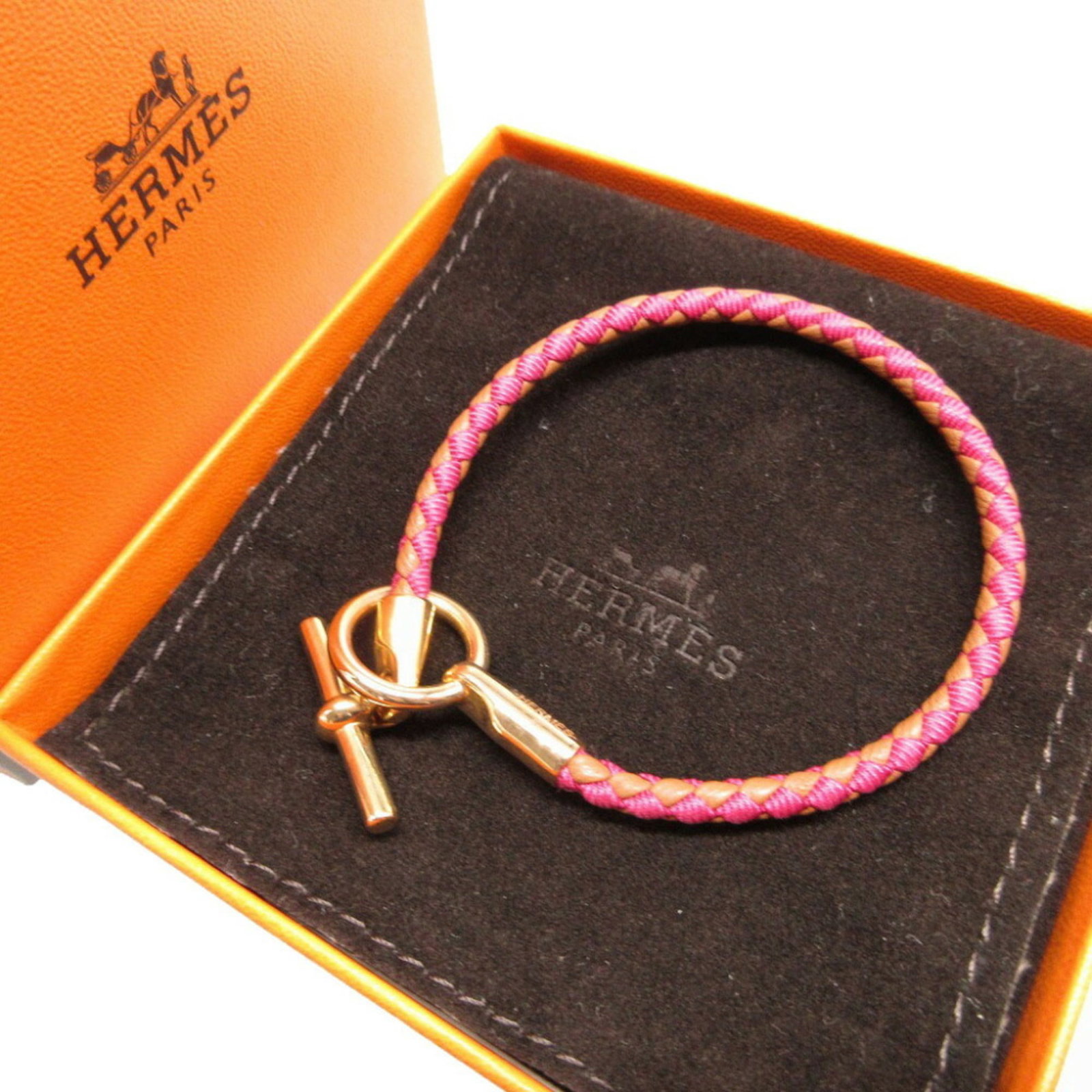 Canvas leather Hermes bracelet - 3
