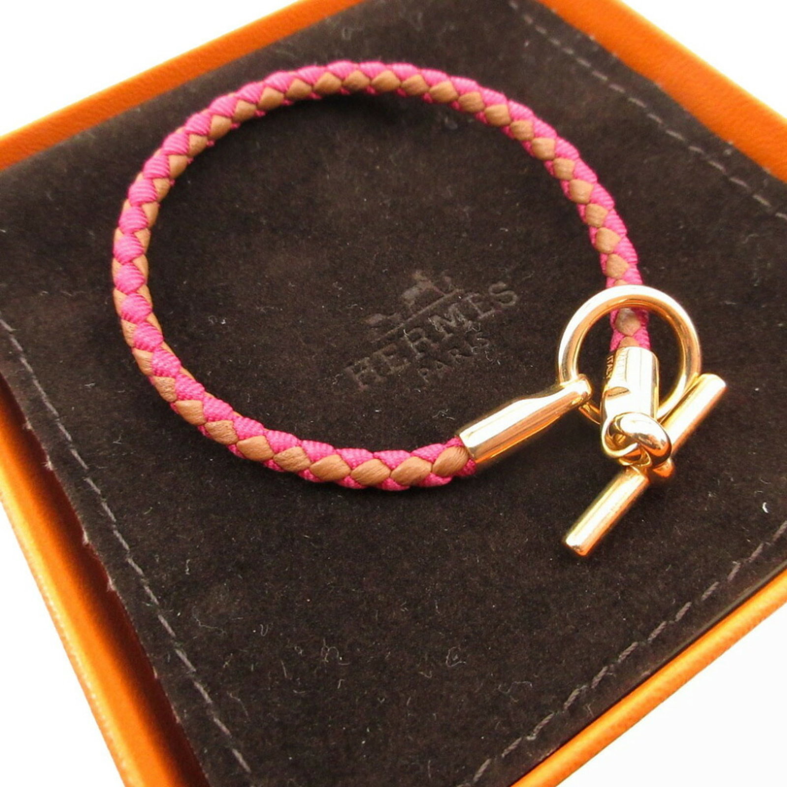 Canvas leather Hermes bracelet - 4