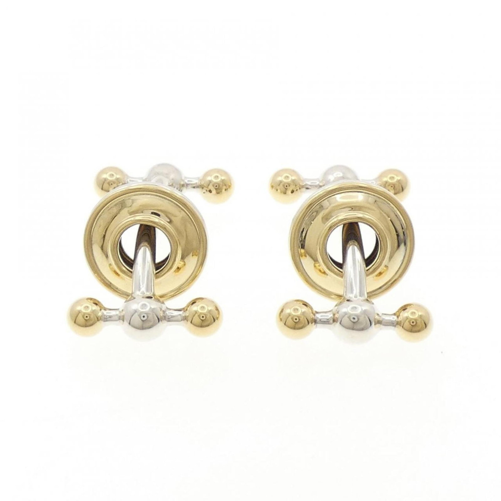 Tiffany Cufflinks Silver 925 Yellow Gold (18K) (1 of 3)