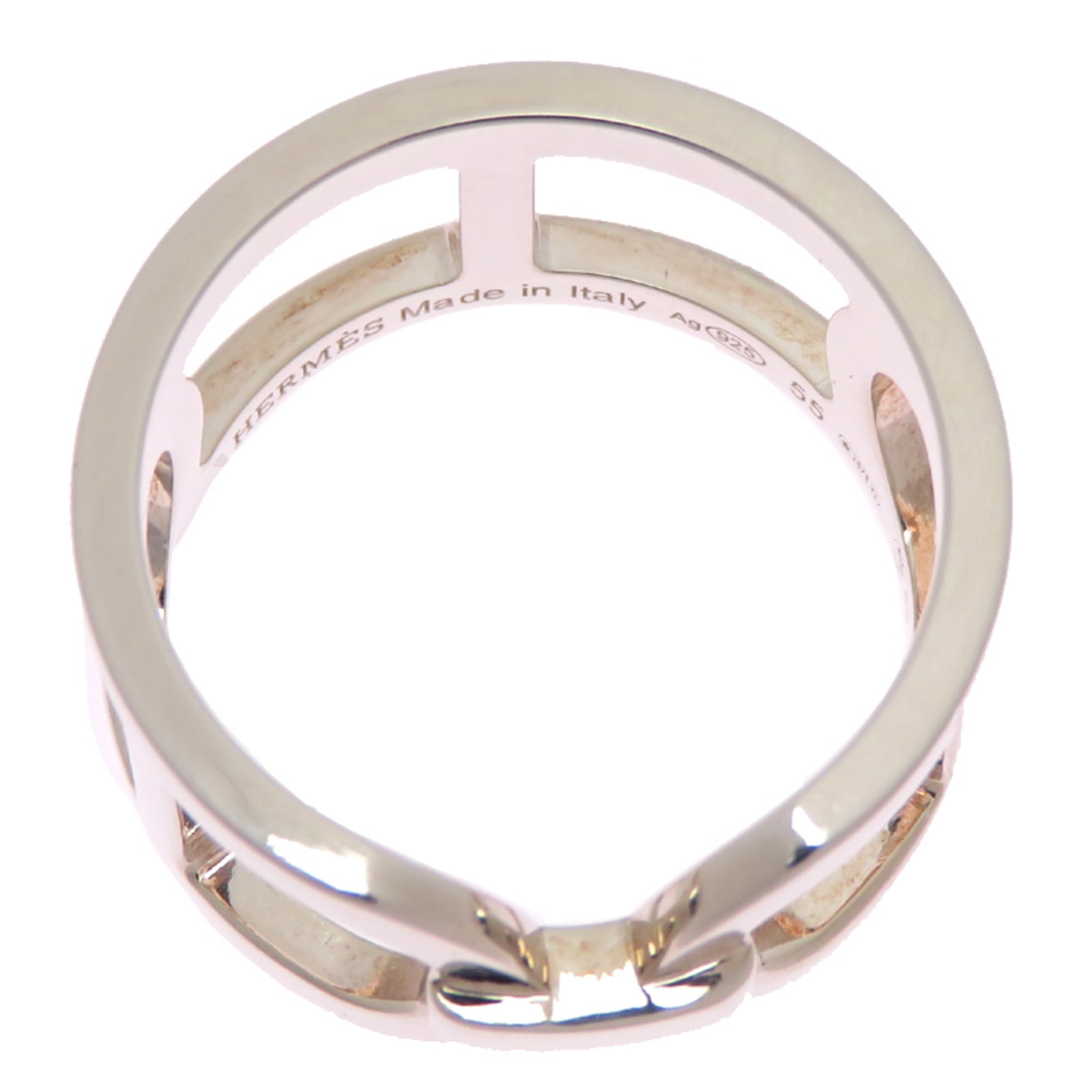 Silver Ring Band Hermes 925 - 2