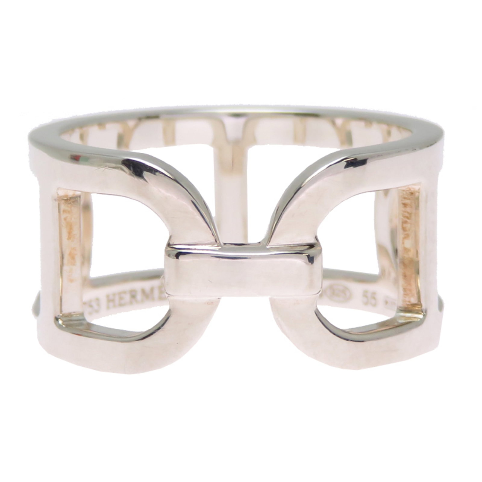 Silver Ring Band Hermes 925 - 4