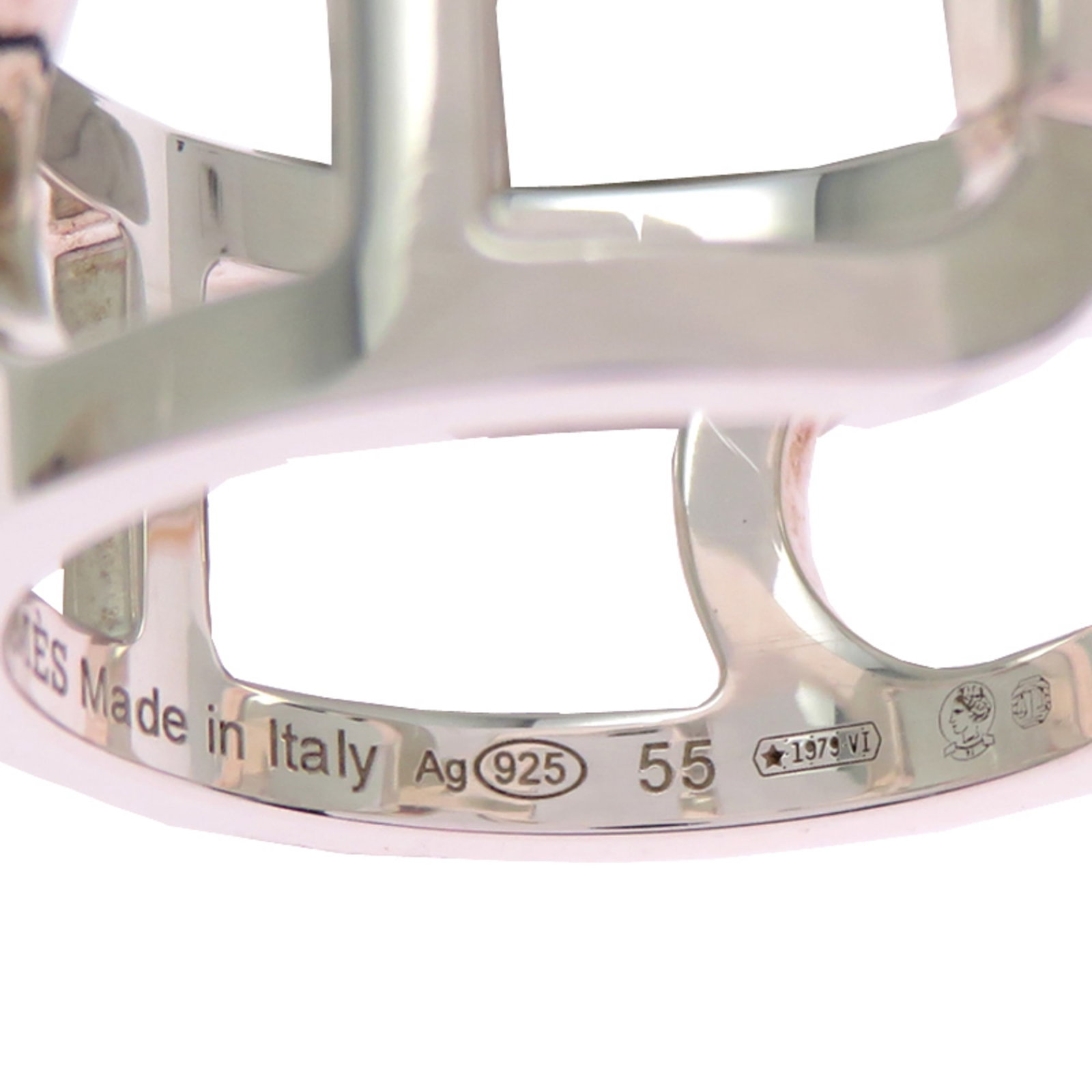 Silver Ring Band Hermes 925 - 7