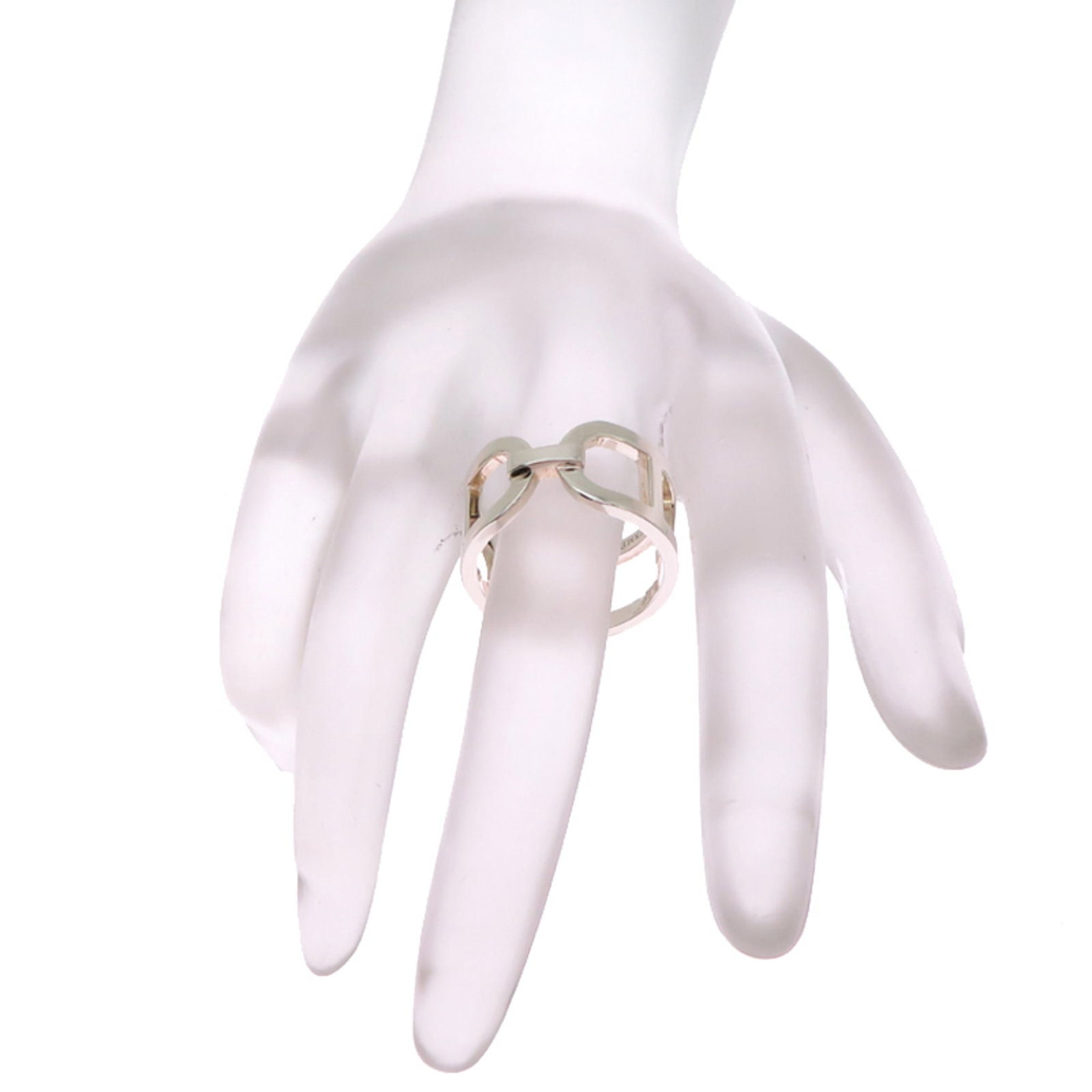 Silver Ring Band Hermes 925 - 9