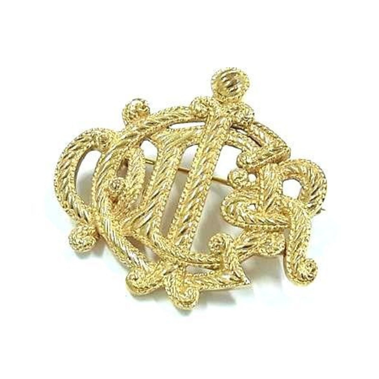 Metal Christian Dior Brooch (1 of 4)
