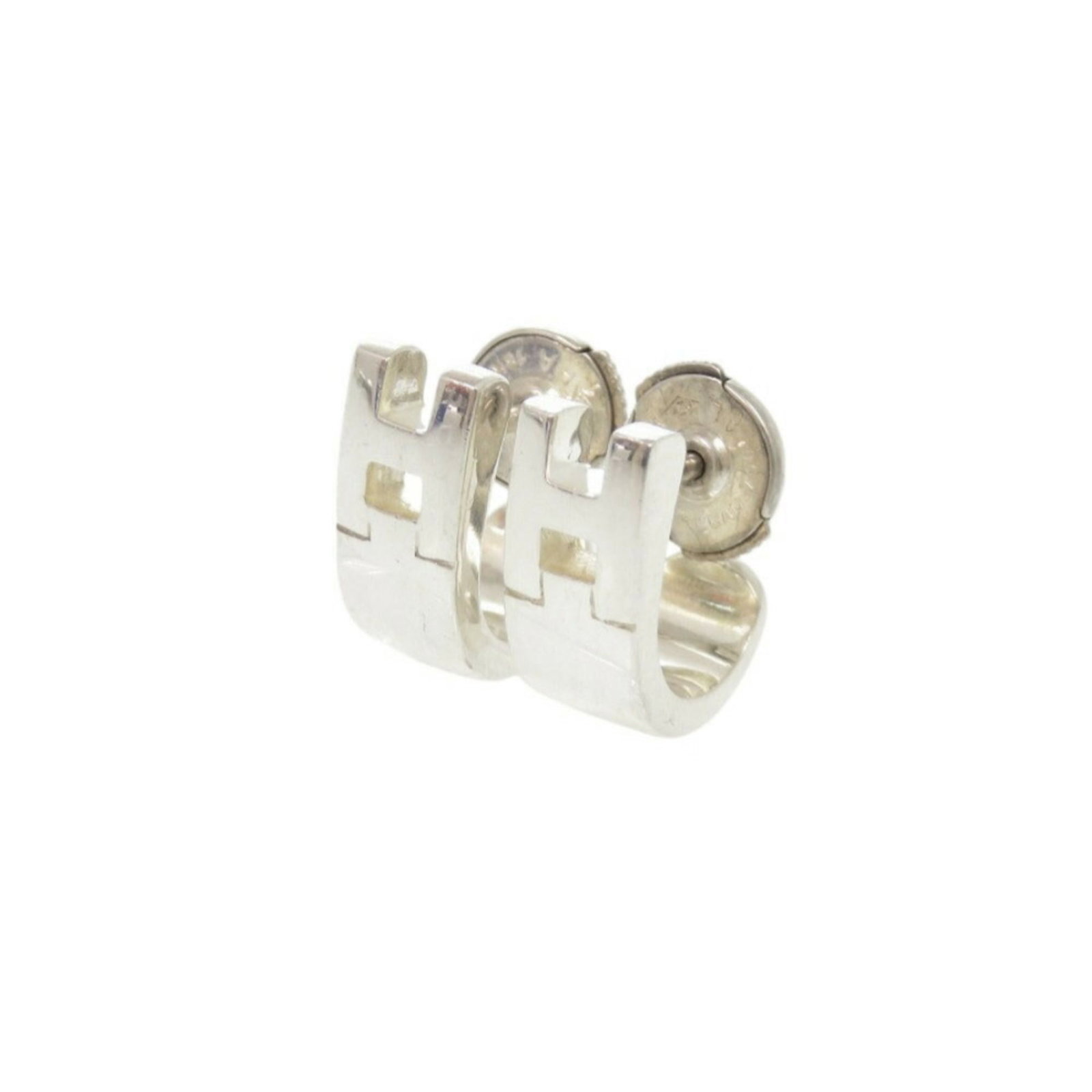 Hermes Stud Silver Earrings 925 - 2