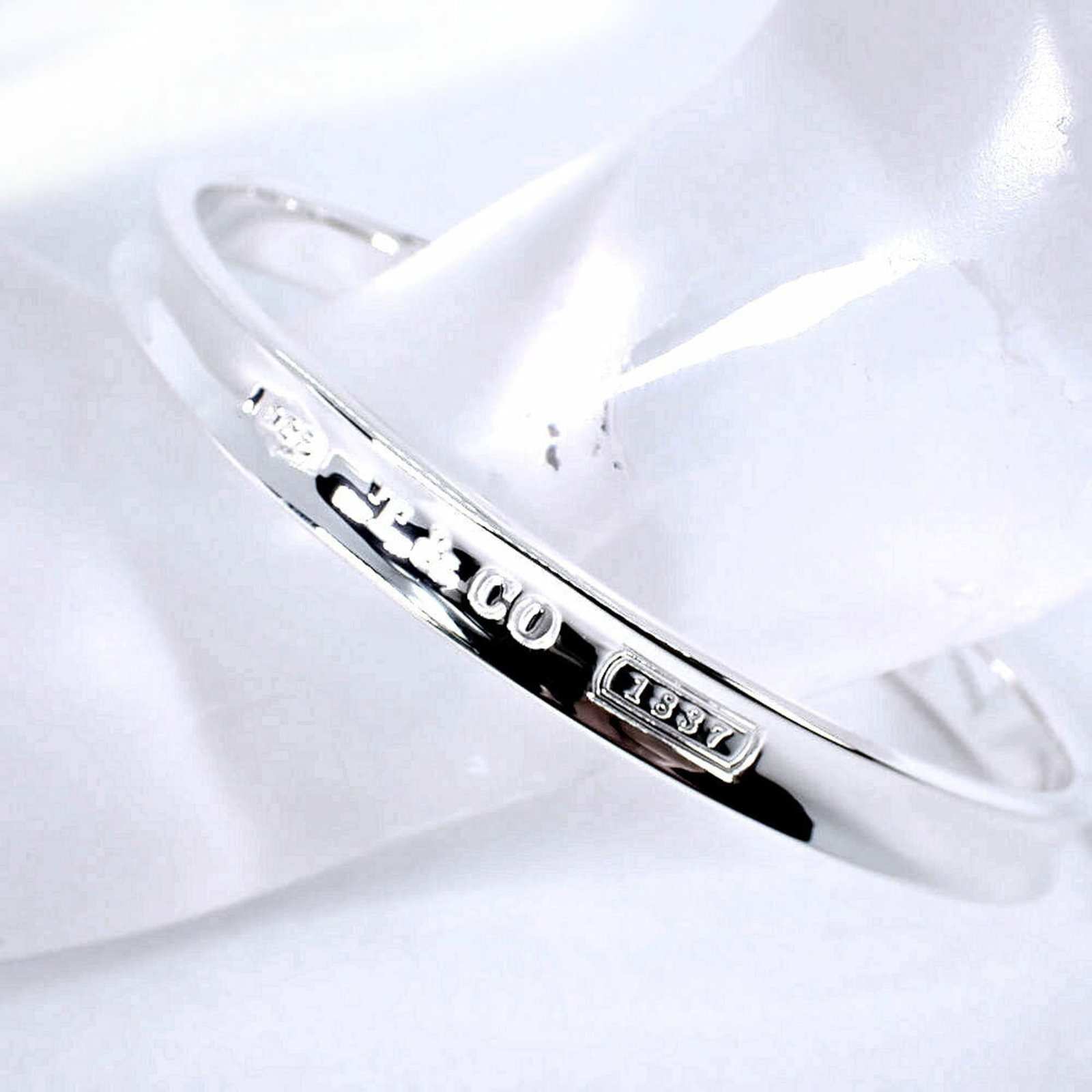 Sterling Silver Bangle Tiffany - 3