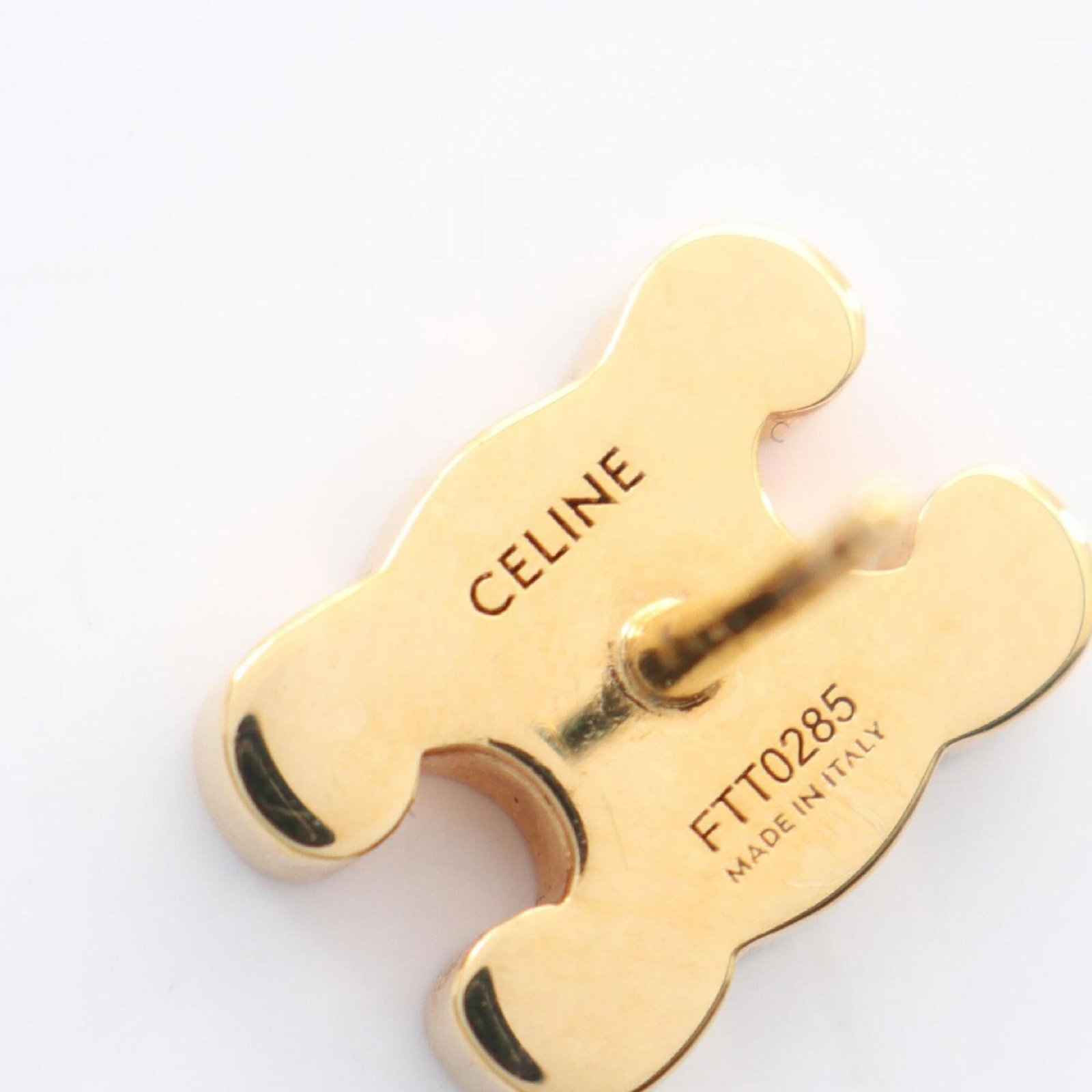 Earrings Gold Celine Stud Plating - 3