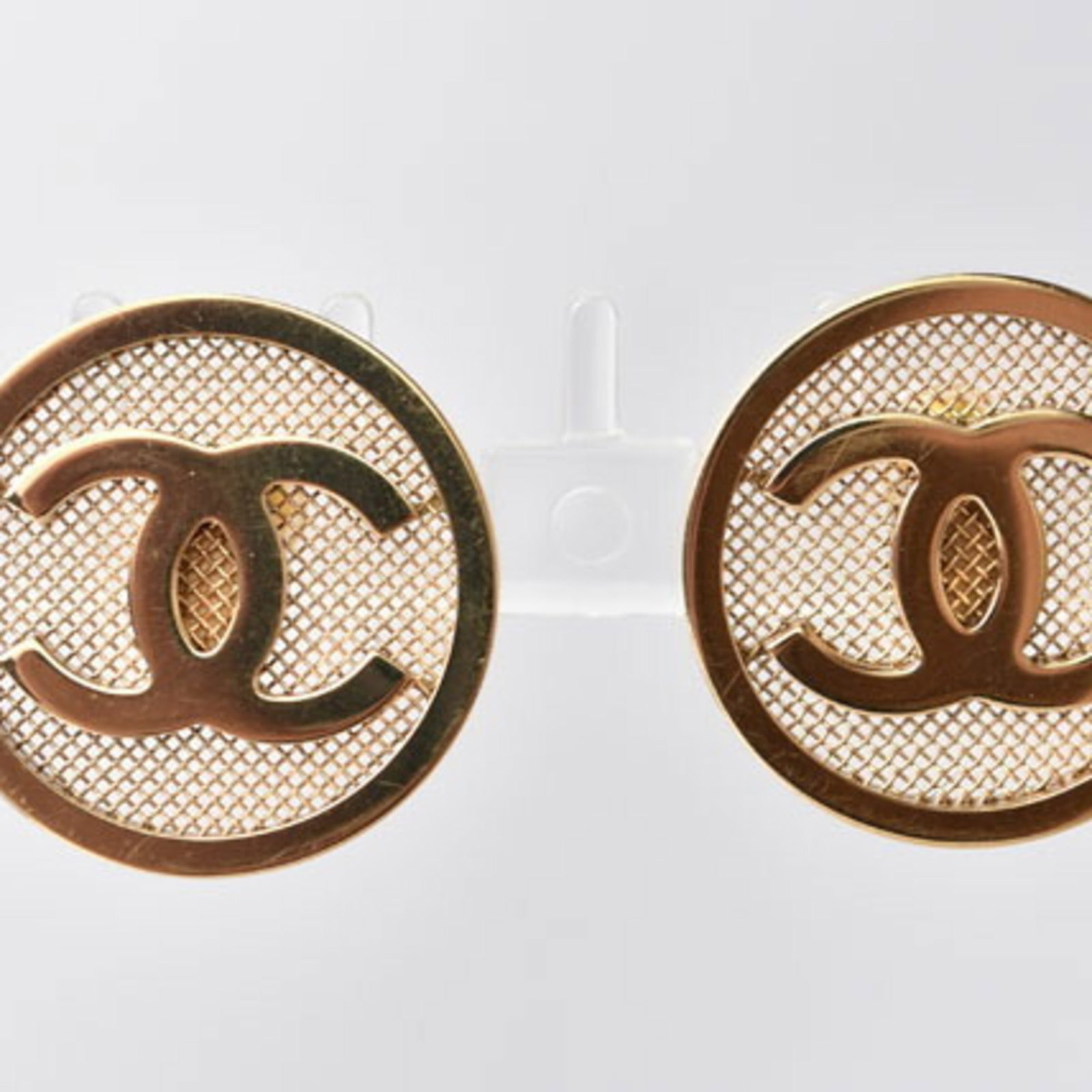 Metal Stud Chanel Earrings - 5