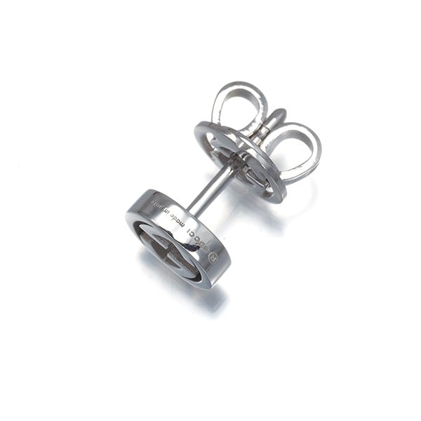 Single Earring Interlocking White Gold 18K Gucci - 3