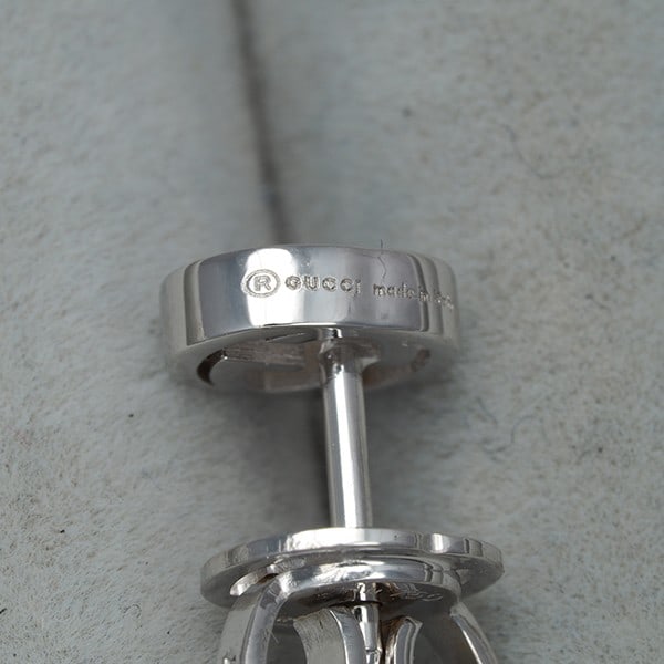 Single Earring Interlocking White Gold 18K Gucci - 4