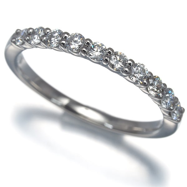 Vendome Ring Diamond 0.30Ct Half Eternity Us5 950 Platinum (1 of 5)