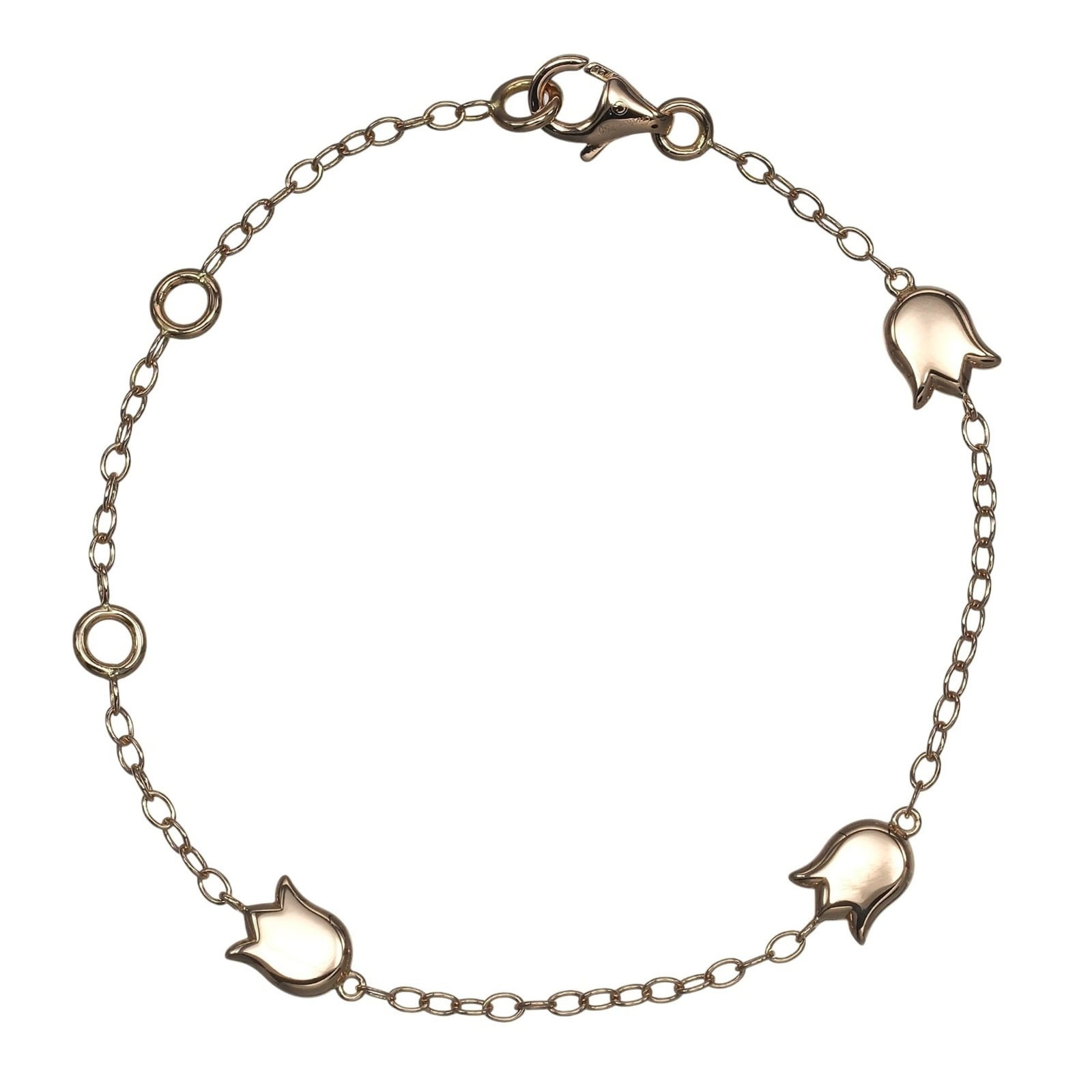Charm Bracelet Pink Gold by Cartier: Charm Bracelet Pink Gold by Cartier Cartier's Pink Gold Charm Bracelet boasts a sleek design with its pink gold (18K) material, making it a stylish accessory for women. Measuring 16cm in length, this