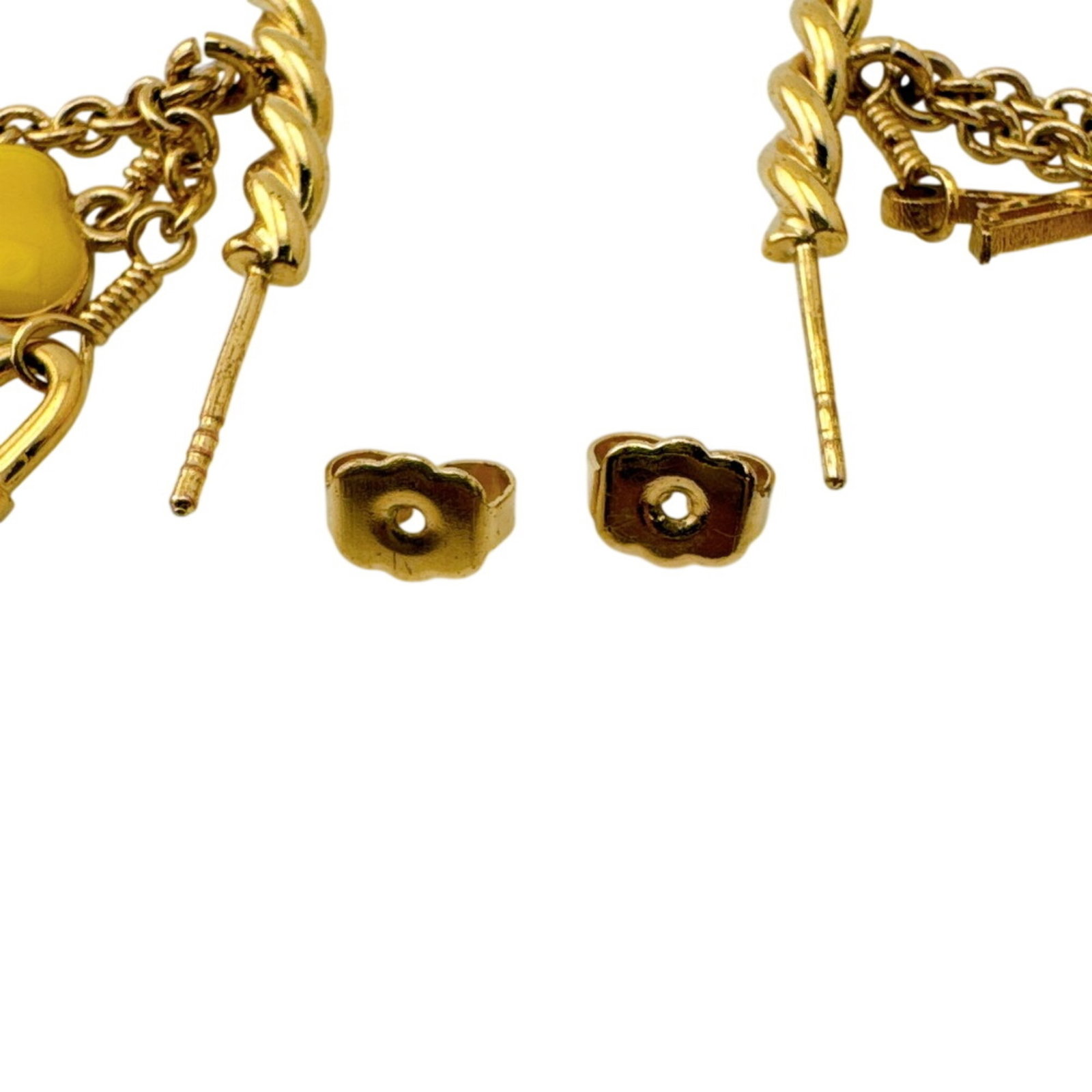 Louis Vuitton Stud Earrings Gold Plating - 5