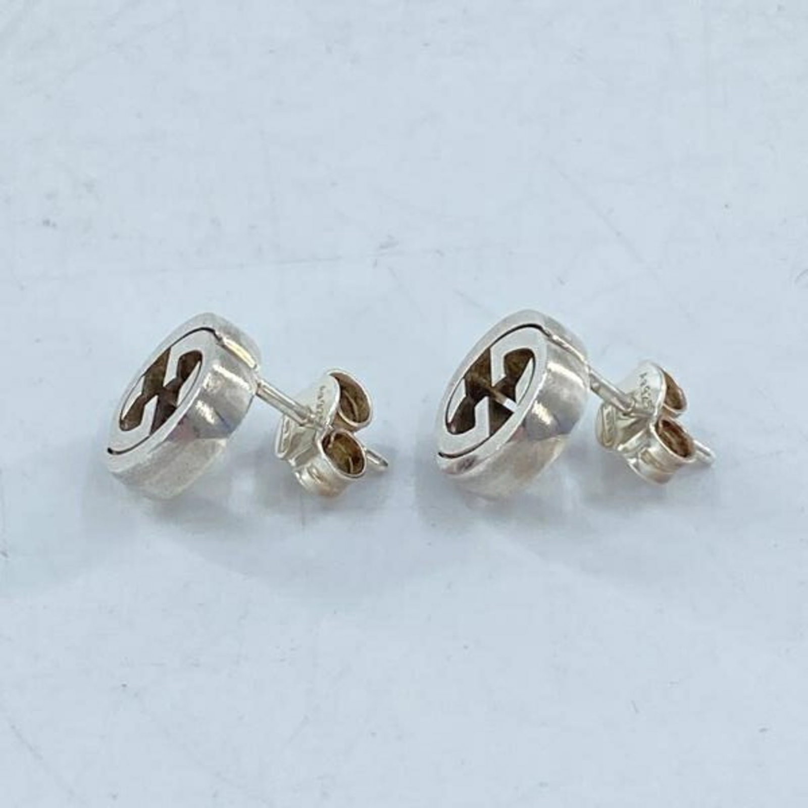 Stud Earrings Silver Gucci 925 - 4