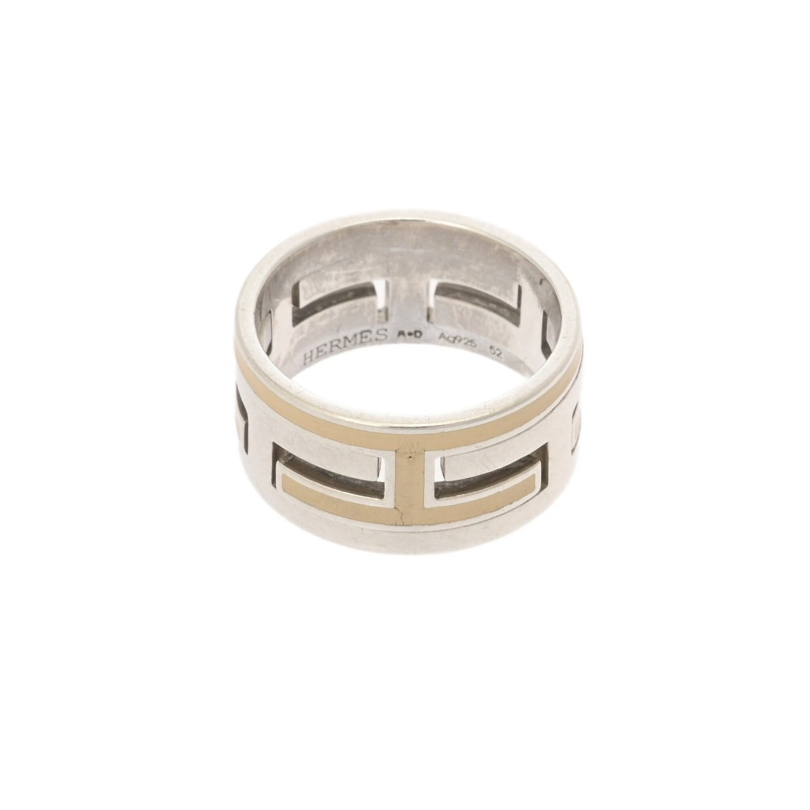 Silver Ring Band Hermes 925 - 4