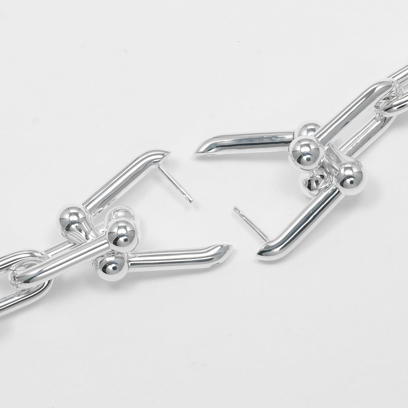 Tiffany Stud Earrings Silver 925 - 5