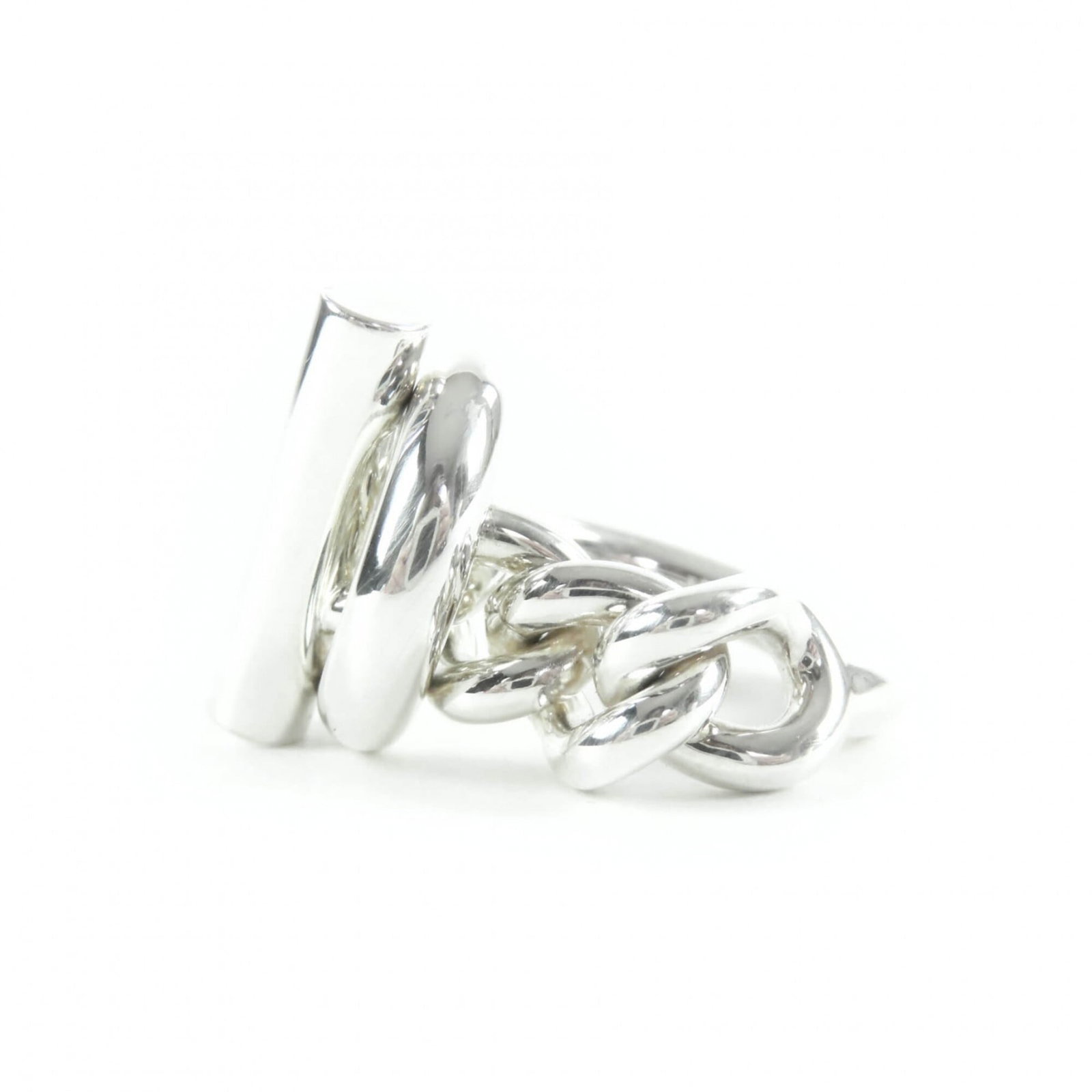 Silver Ring Band Hermes 925 - 3