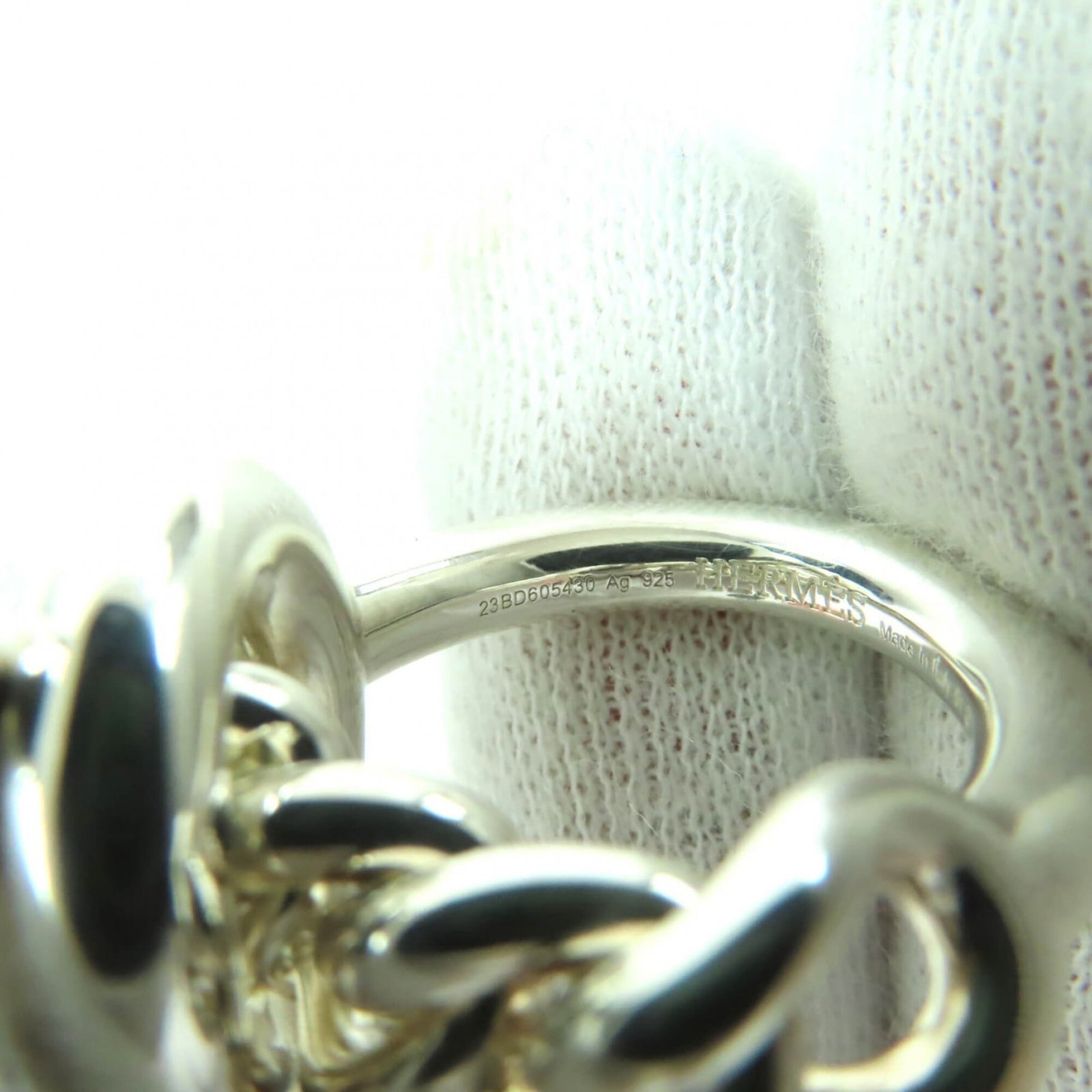 Silver Ring Band Hermes 925 - 7