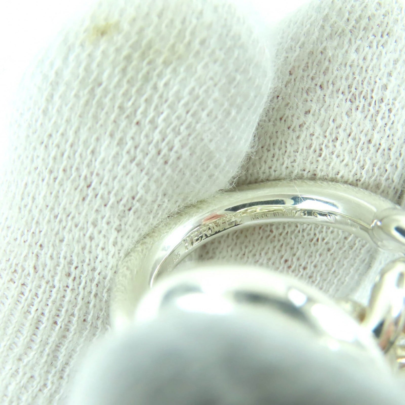 Silver Ring Band Hermes 925 - 8